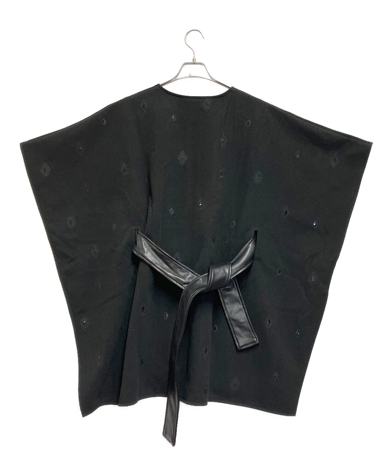 中古・古着通販】Desigual (デシグアル) ケープ風ポンチョ ブラック