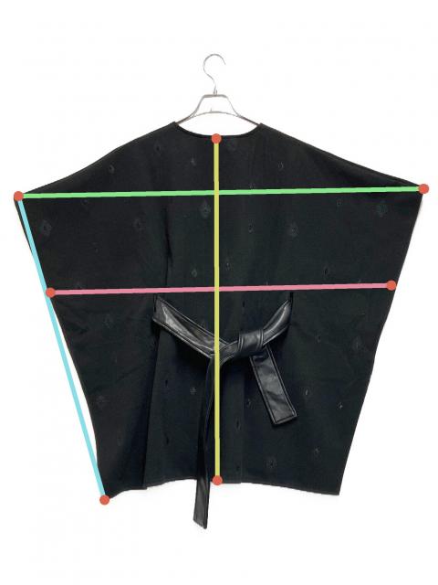 中古・古着通販】Desigual (デシグアル) ケープ風ポンチョ ブラック