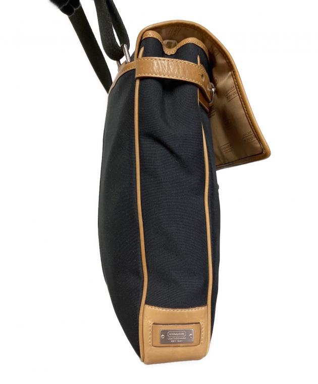 中古・古着通販】COACH (コーチ) キャンバスレザーメッセンジャー