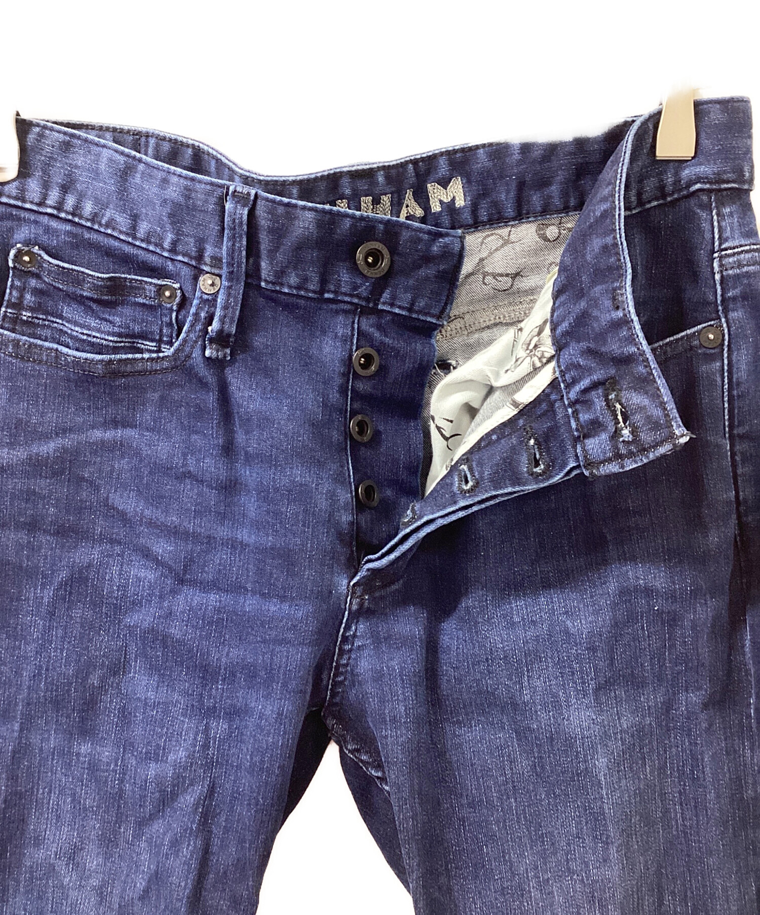 中古・古着通販】Denham (デンハム) デニムパンツ ネイビー サイズ:W31