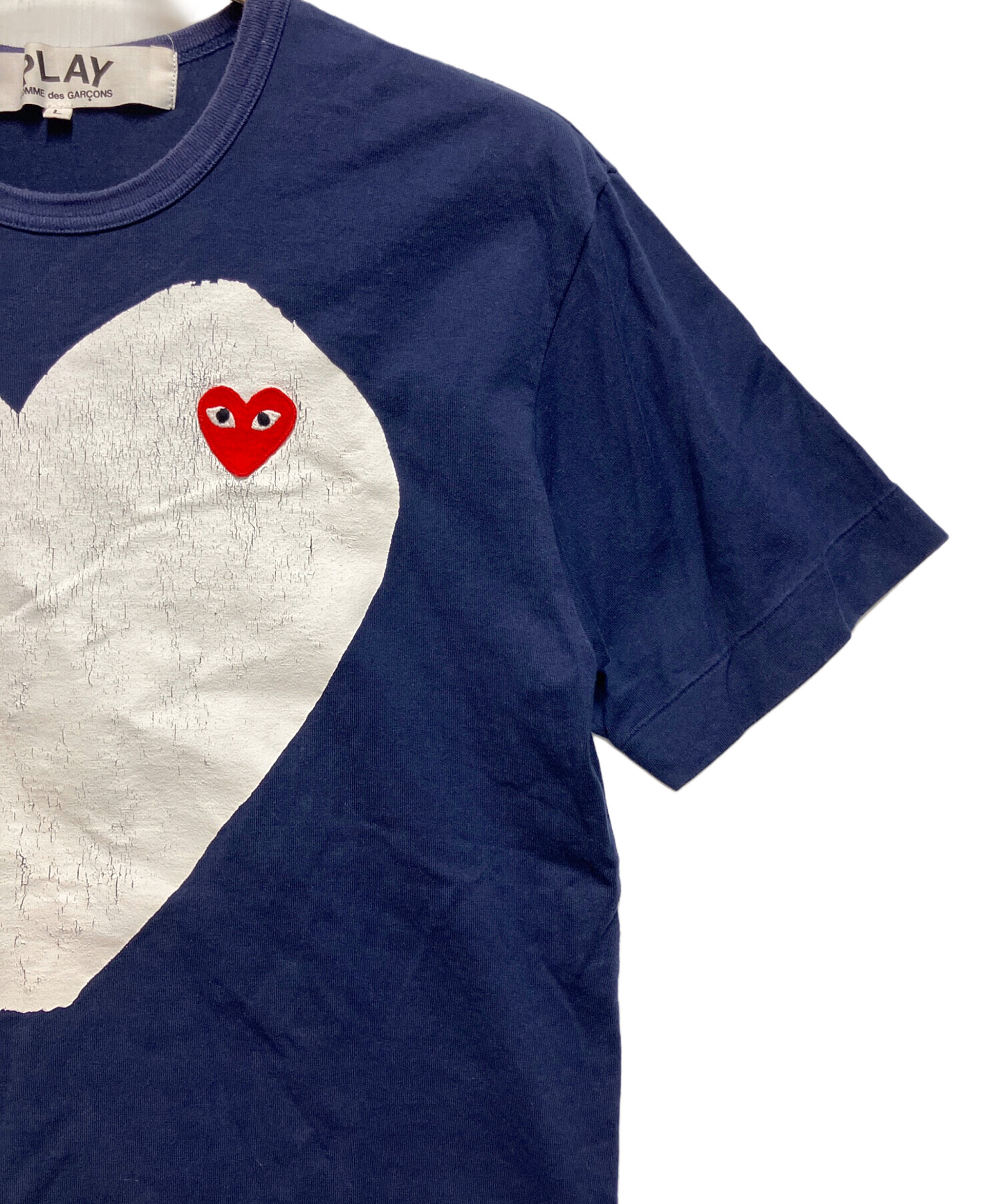 COMME des GARCONS カットソー ネイビー S フランス製 着回し 中古・古着通販】COMME des GARCONS (コムデギャルソン) 半袖