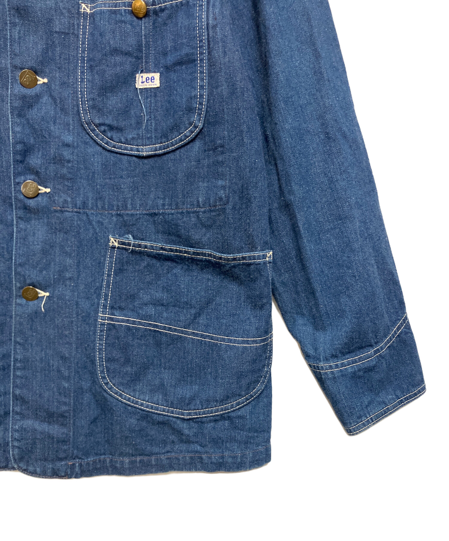 中古・古着通販】LEE (リー) カバーオール ブルー サイズ:SIZE 34