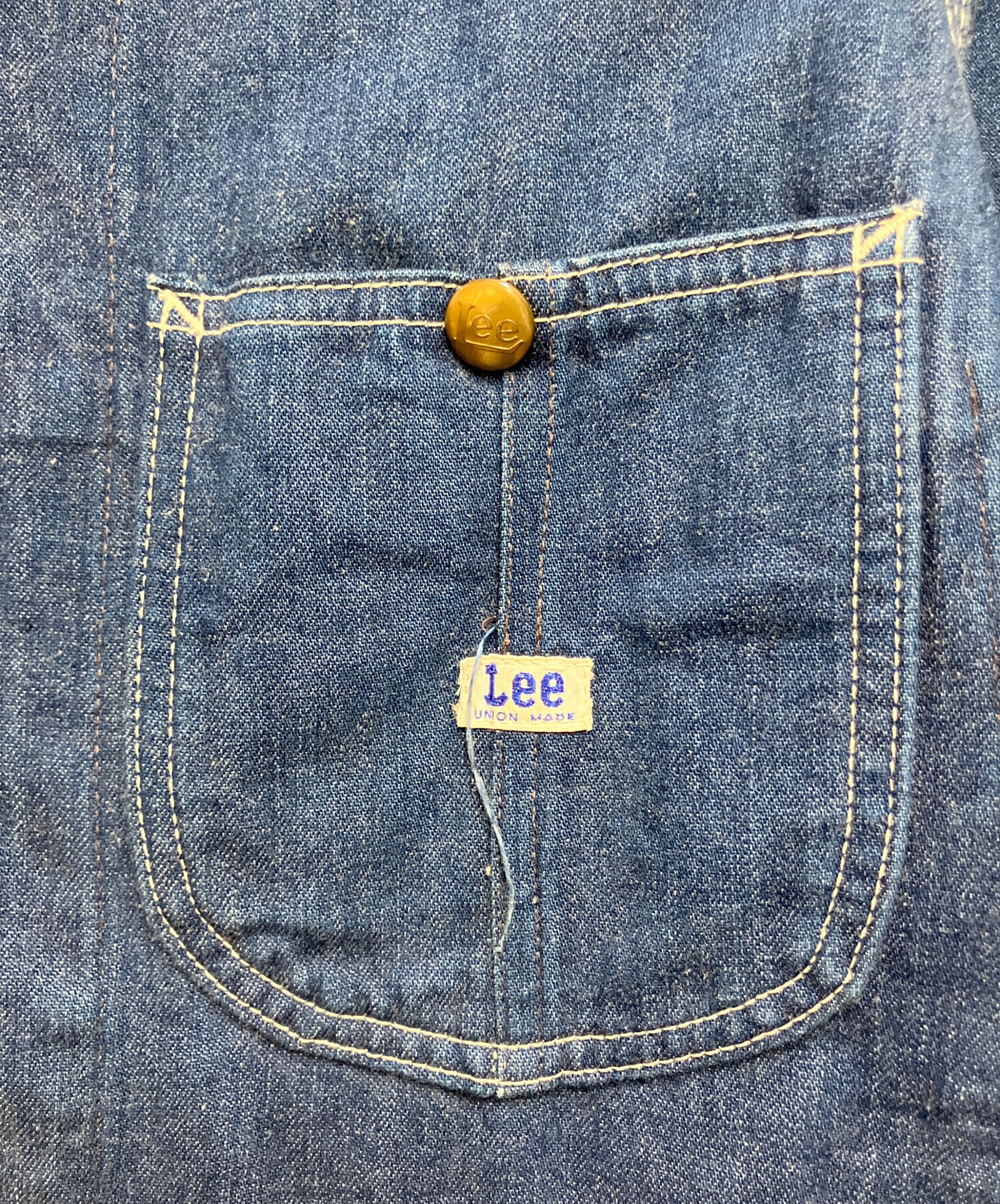 中古・古着通販】LEE (リー) カバーオール ブルー サイズ:SIZE 34