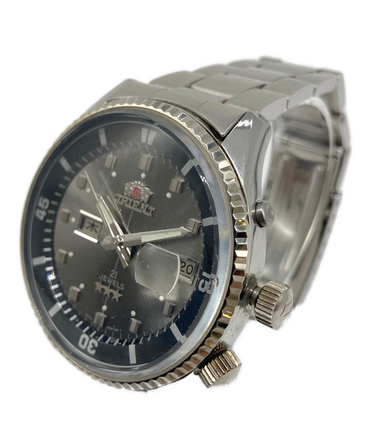 中古・古着通販】ORIENT (オリエント) 腕時計 ブラック×シルバー