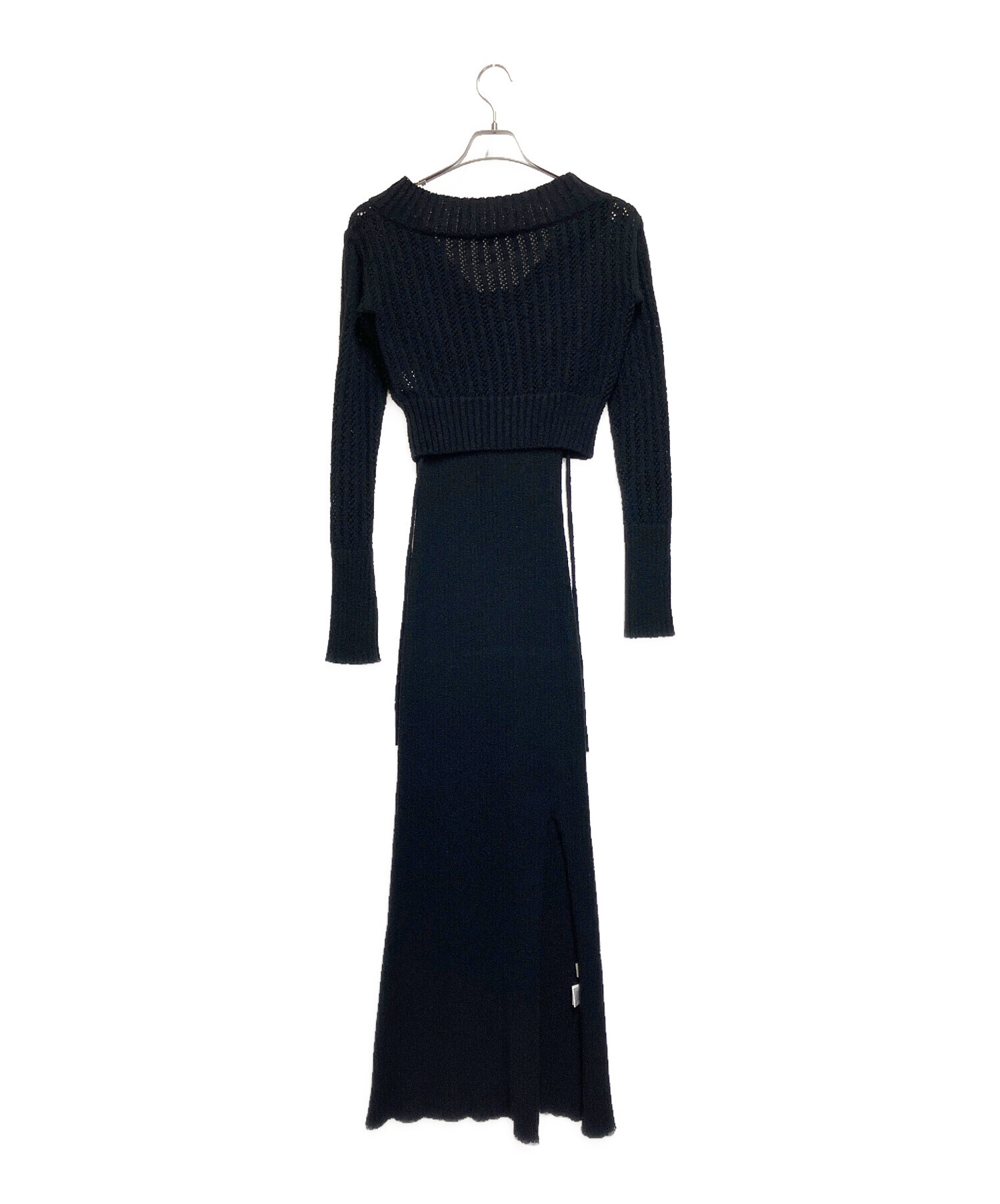 中古・古着通販】ANDMARY (アンドマリー) 長袖ワンピース ブラック