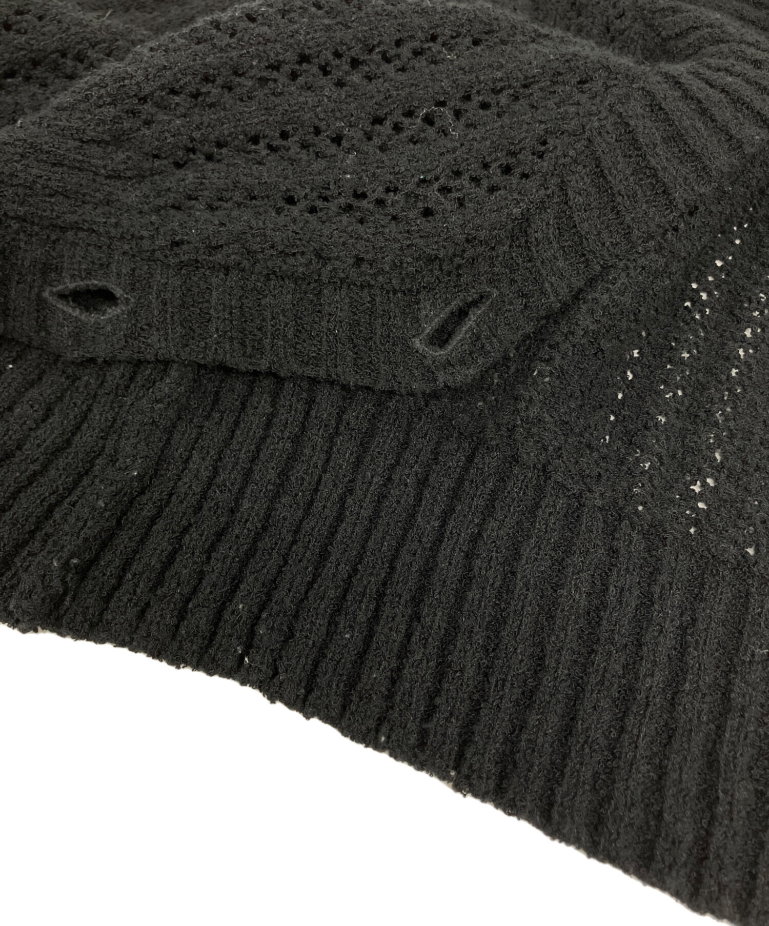 中古・古着通販】ANDMARY (アンドマリー) 長袖ワンピース ブラック