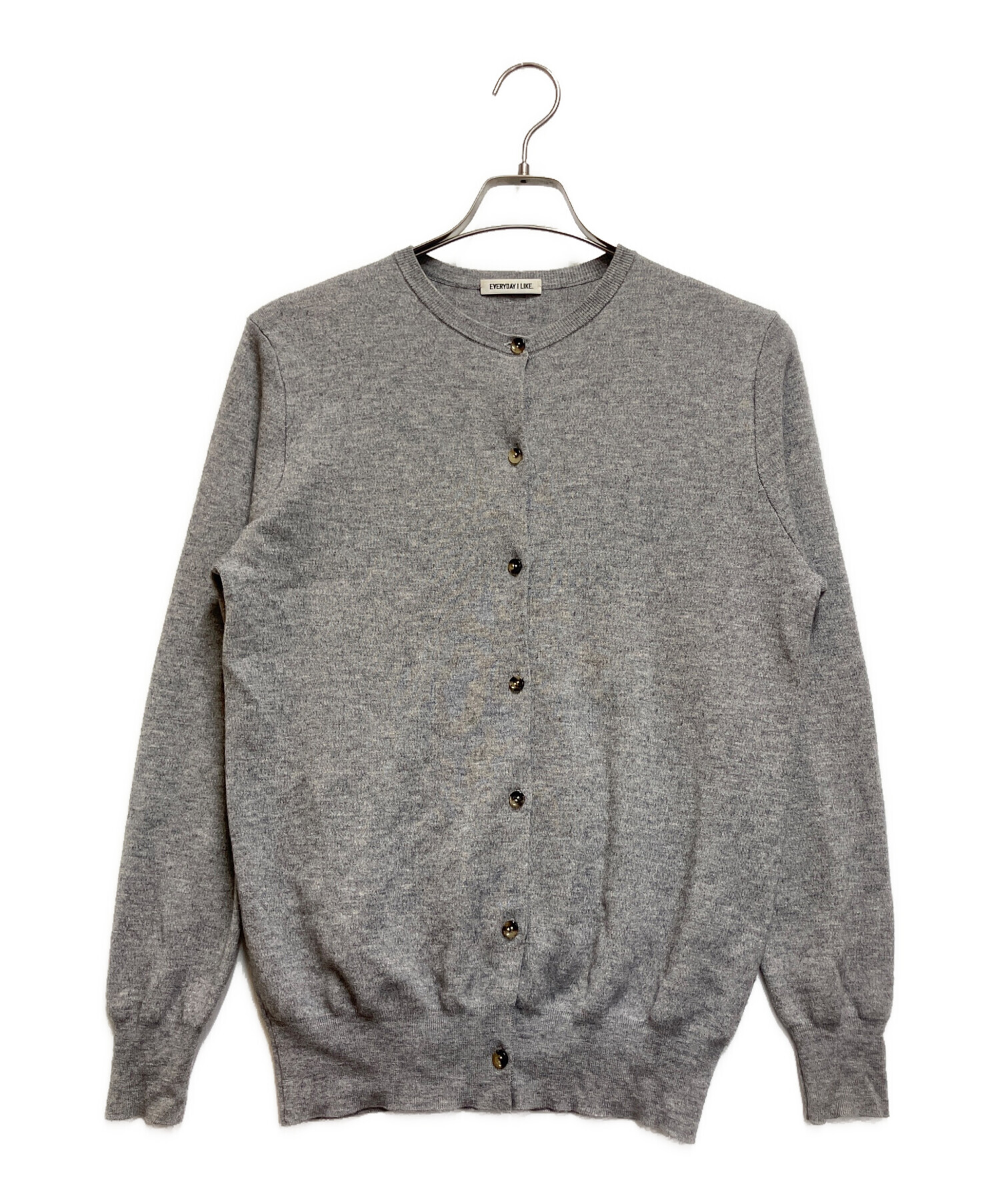 【未使用級】EVERYDAY I LIKE. クルーネック カーディガン 中古・古着通販】EVERYDAY I LIKE. (エヴリデイ アイ ライク) クルー