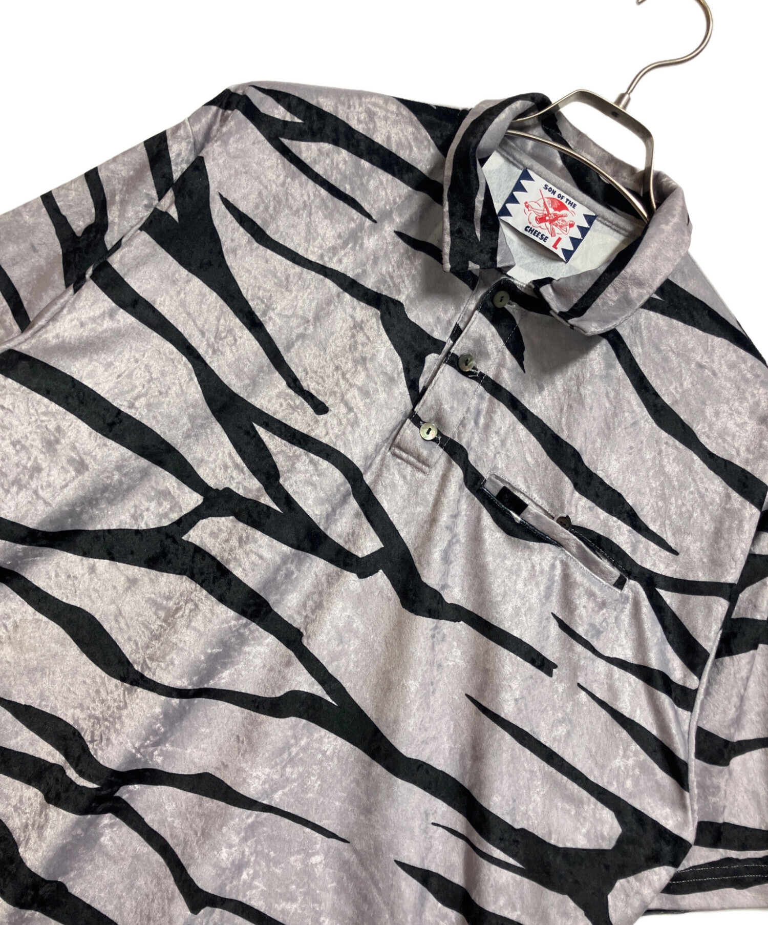 中古・古着通販】SON OF THE CHEESE (サノバチーズ) ポロシャツ グレー