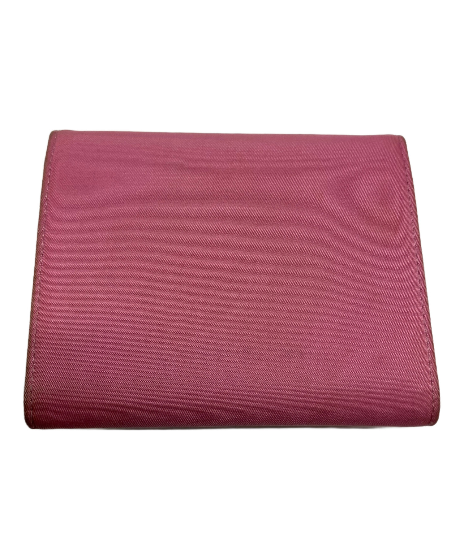 PRADA ショッキングピンクレザー長財布 中古・古着通販】PRADA (プラダ) 3つ折り財布 ショッキングピンク