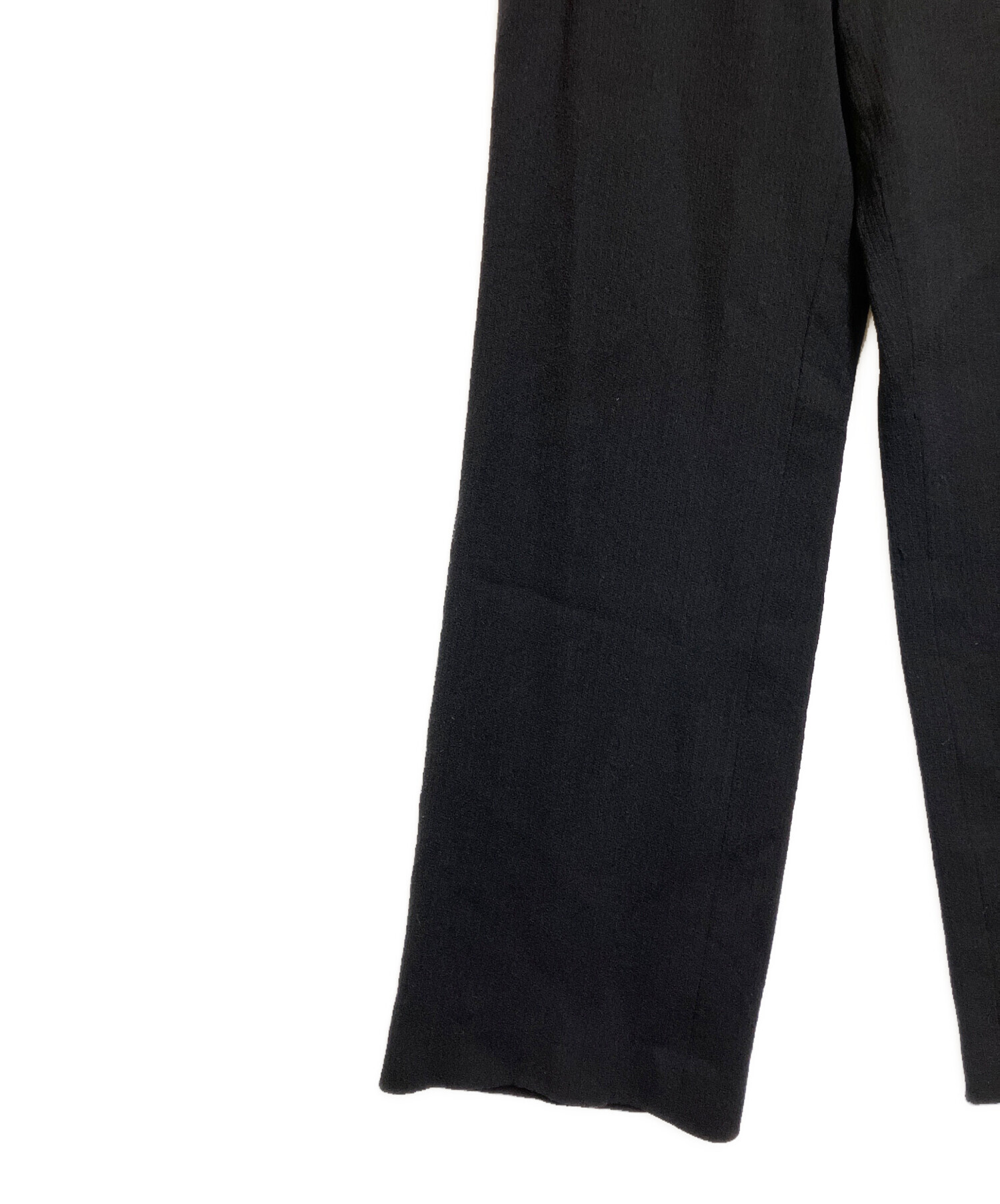 中古・古着通販】CHANEL (シャネル) ウールパンツ ブラック サイズ 