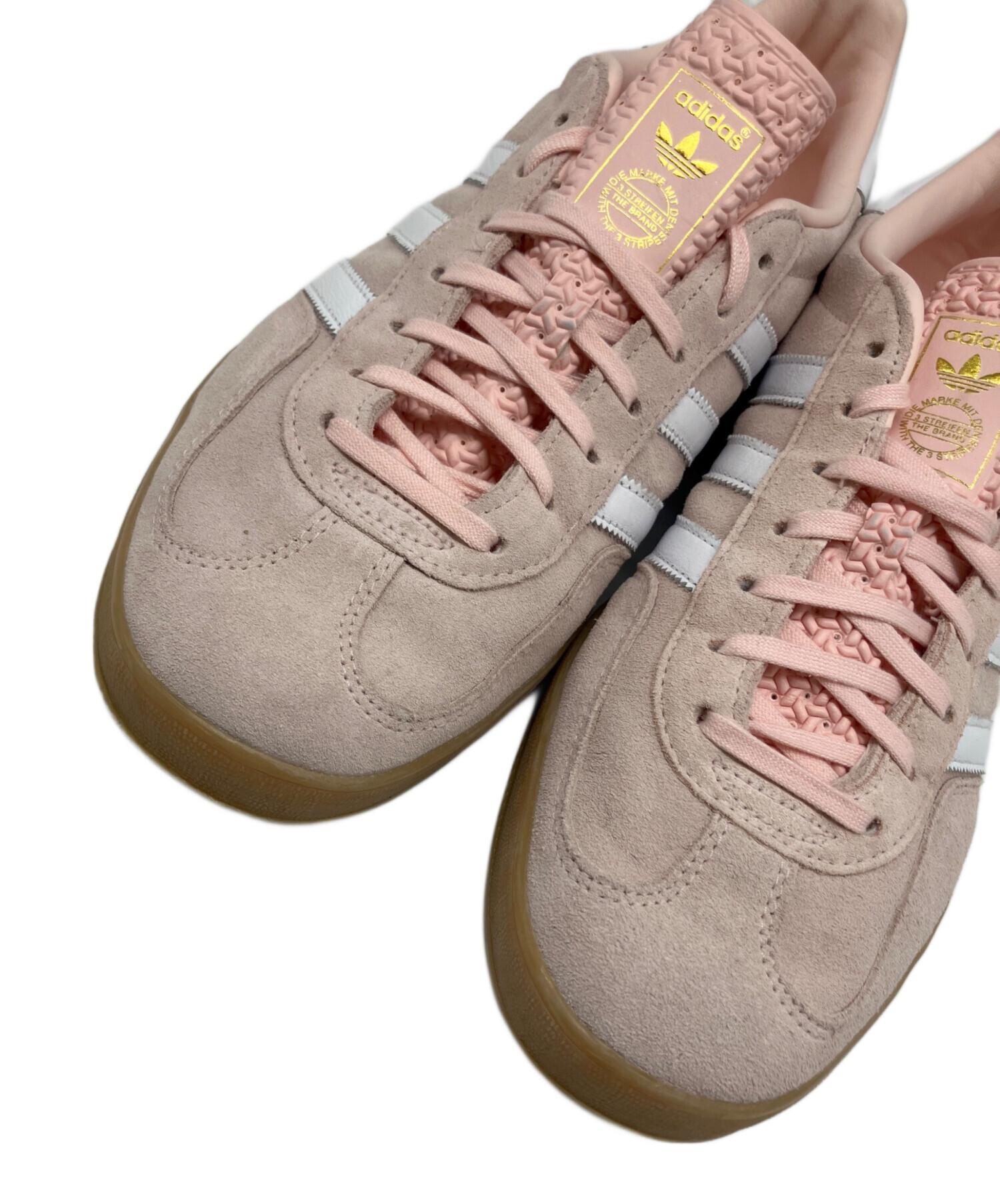 235 アディダス ガゼル ピンク スニーカー 中古 靴 adidas GAZELLE 