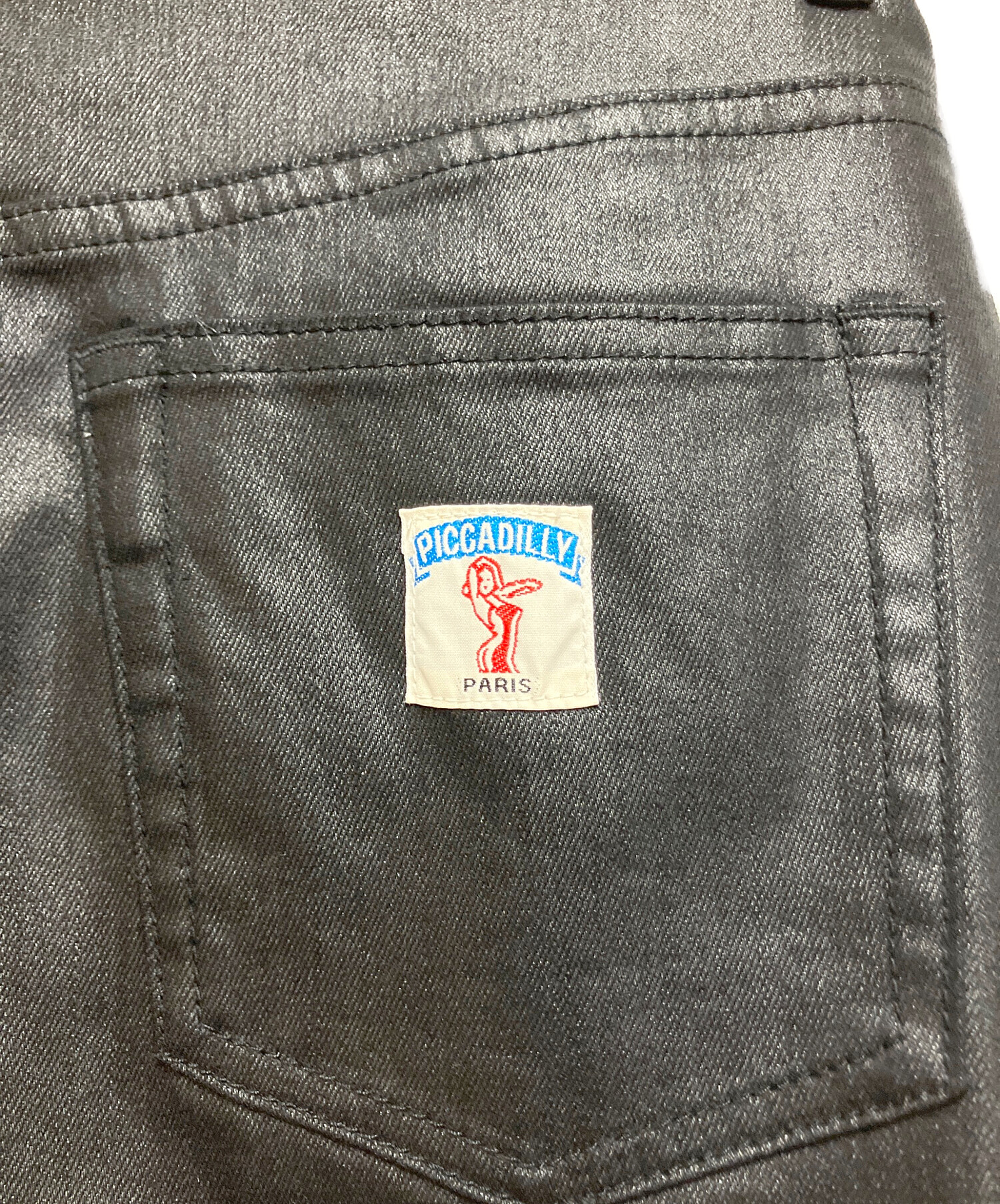 ok.soon×piccadilly Black サイズ2 ok soon PICCADILLY ピカデリ ストレ ト デニム サイズ2 bo words