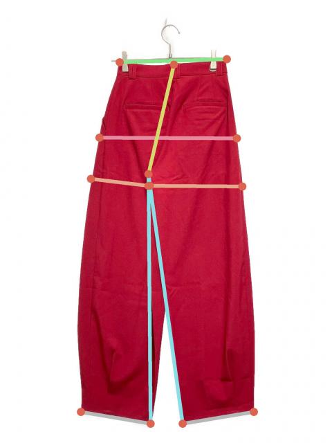 中古・古着通販】AMERI (アメリ) MEDI WIDE TUCK BONTAN PANTS レッド