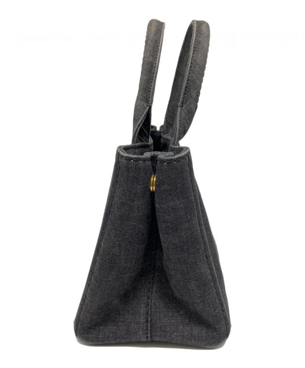 中古・古着通販】PRADA (プラダ) デニムハンドバッグ グレー｜ブランド