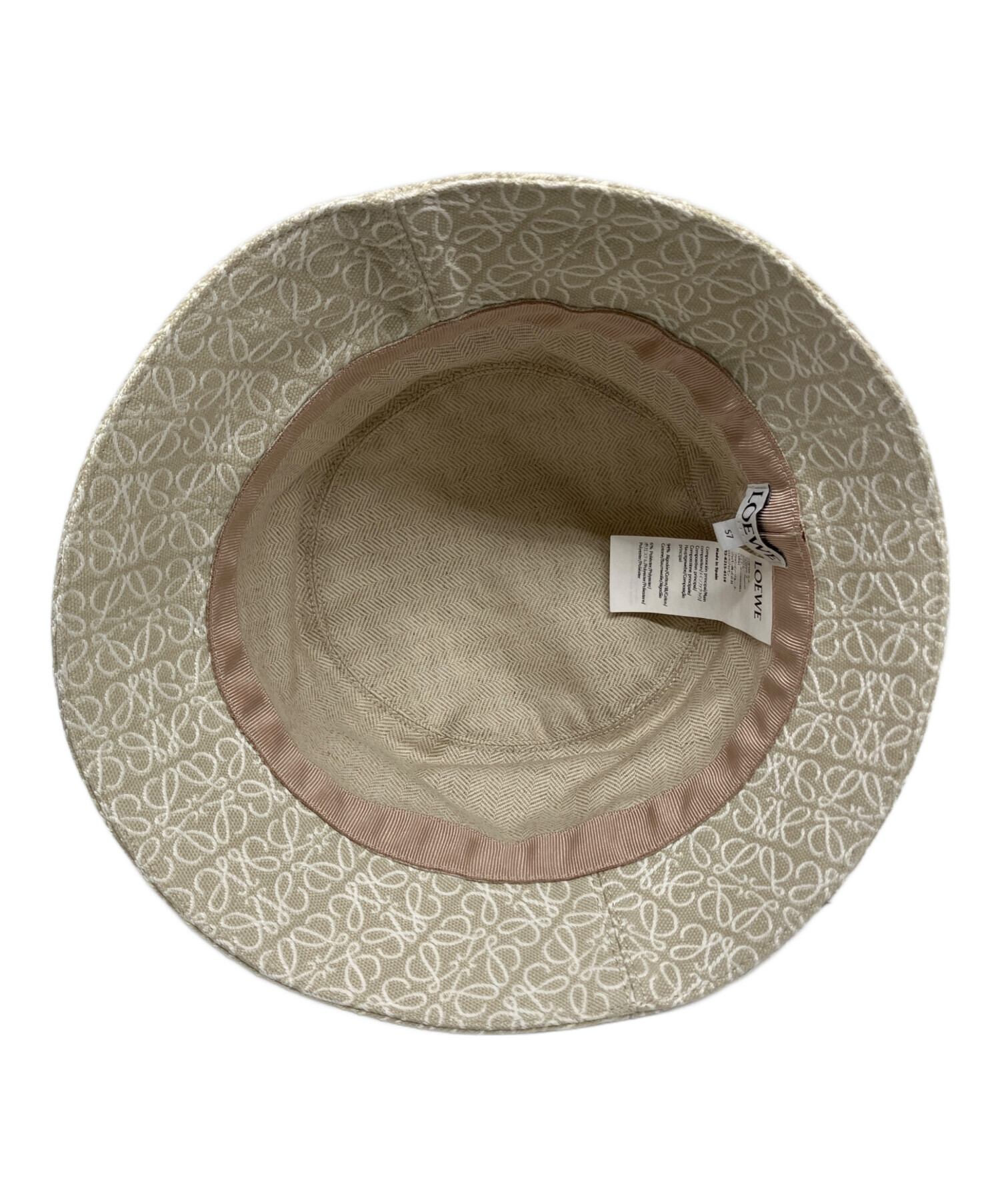 LOEWE ベージュ バケットハット 中古・古着通販】LOEWE (ロエベ) バケットハット ベージュ｜ブランド