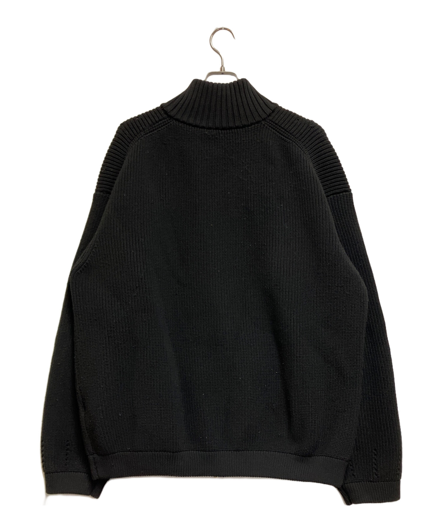 中古・古着通販】Lui's (ルイス) ドライバーズニットブルゾン ブラック