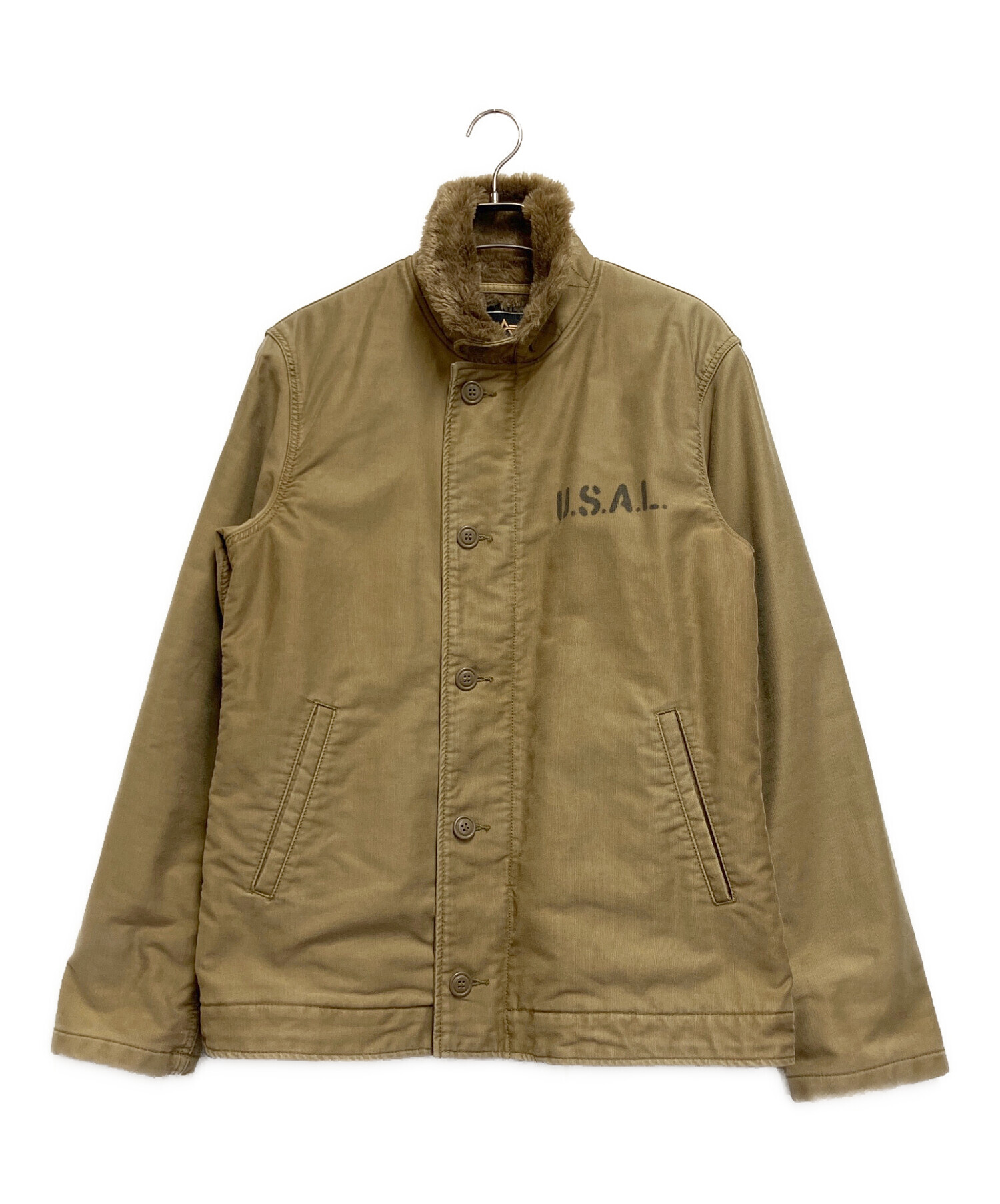 中古・古着通販】ALPHA (アルファ) デッキジャケット ベージュ サイズ