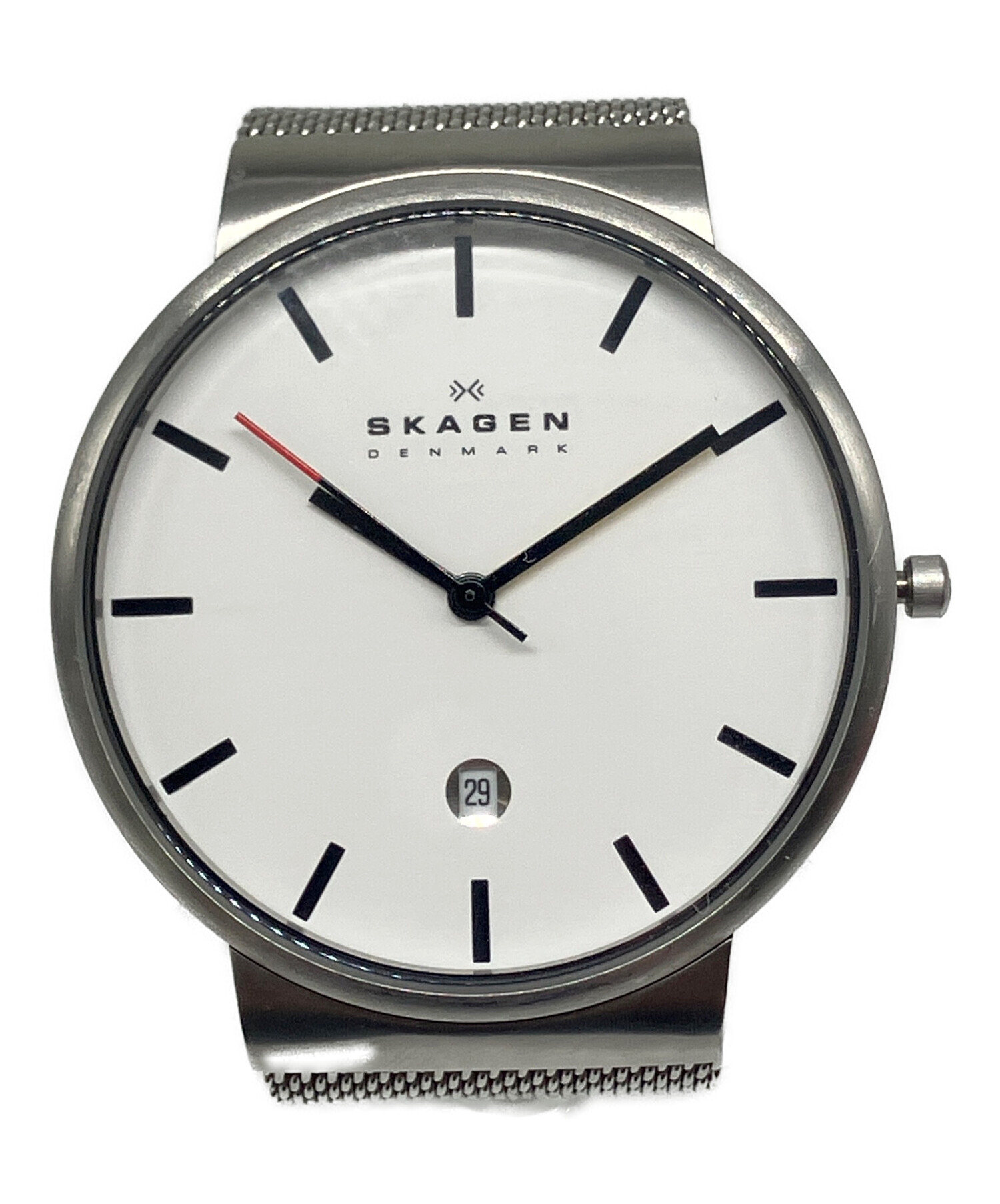 お値下げ‼️【未使用】SKAGEN　メンズ　腕時計 中古・古着通販】SKAGEN (スカーゲン) 腕時計 ホワイト｜ブランド