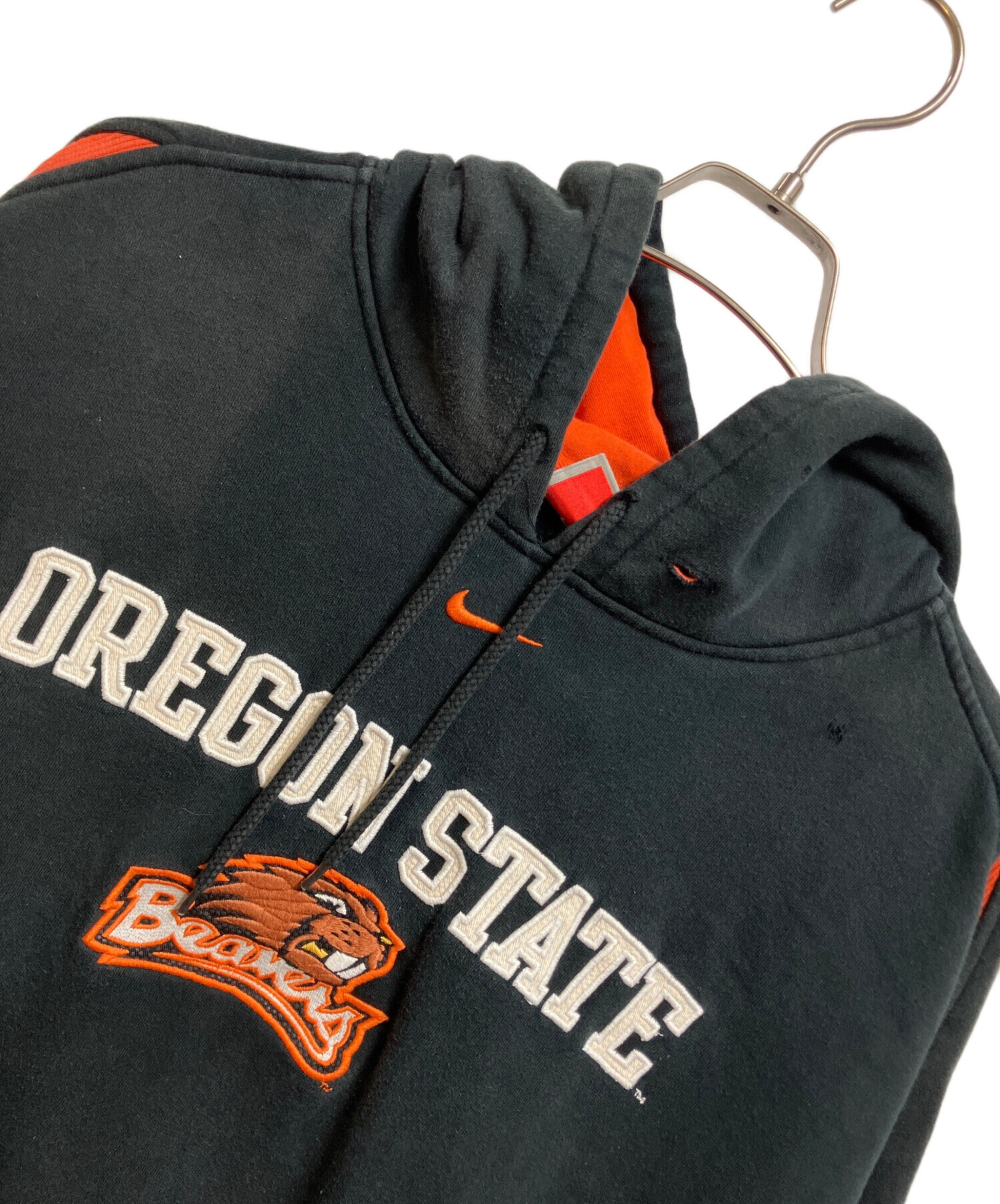 中古・古着通販】NIKE (ナイキ) プルオーバーパーカー ブラック サイズ