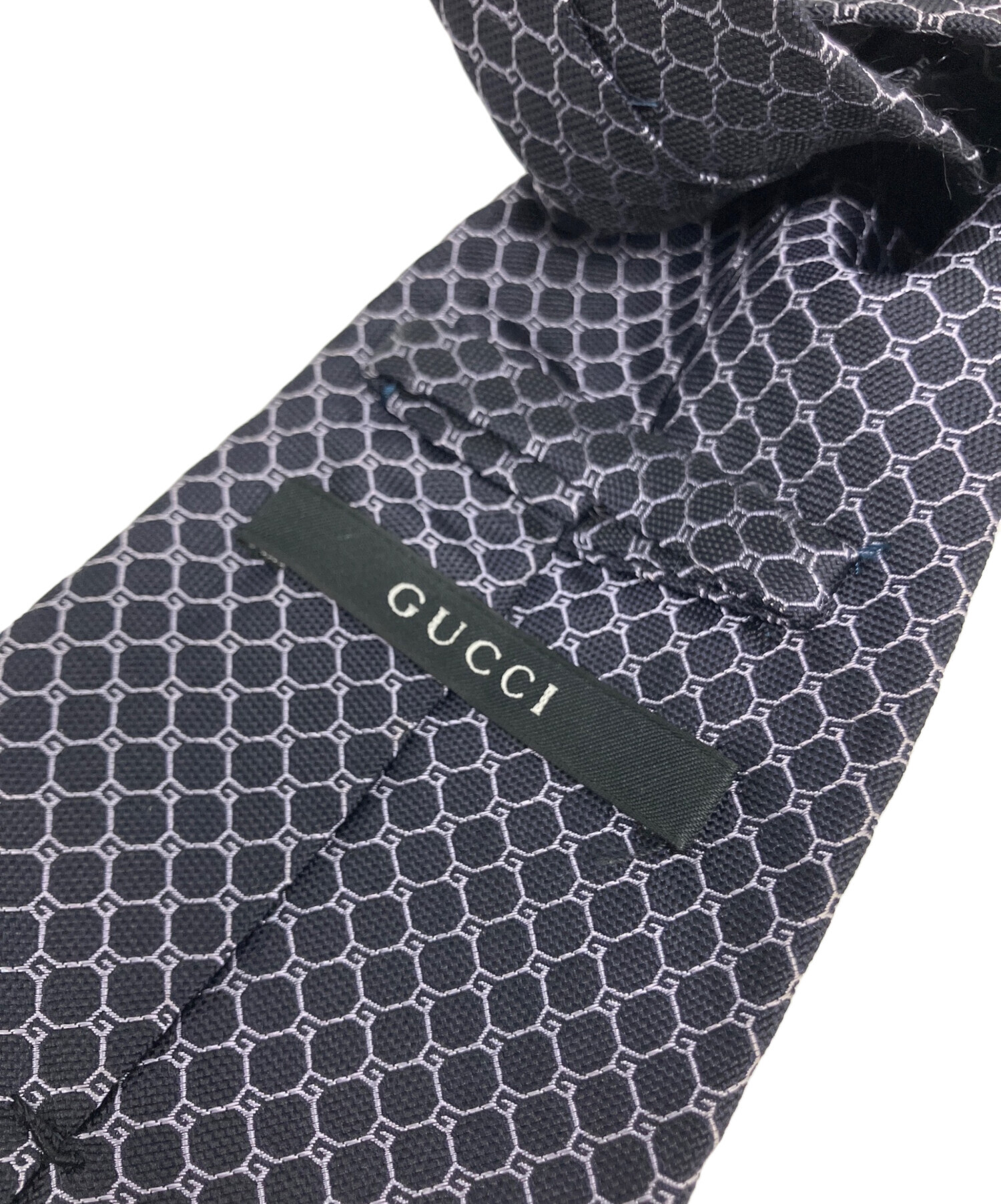 中古・古着通販】GUCCI (グッチ) ネクタイ ネイビー サイズ:不明