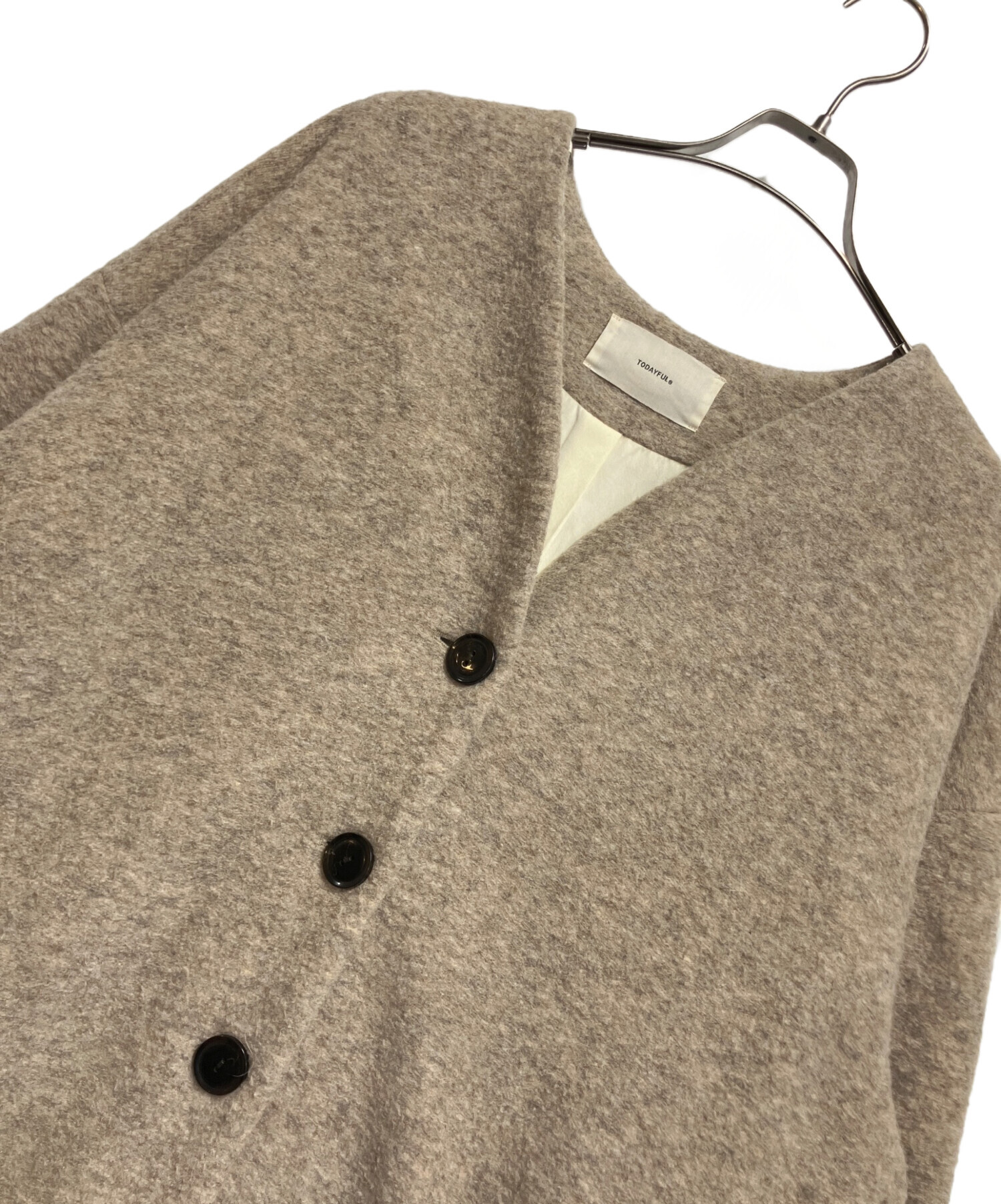中古・古着通販】TODAYFUL (トゥデイフル) Wool Cocoon Coat（ウール