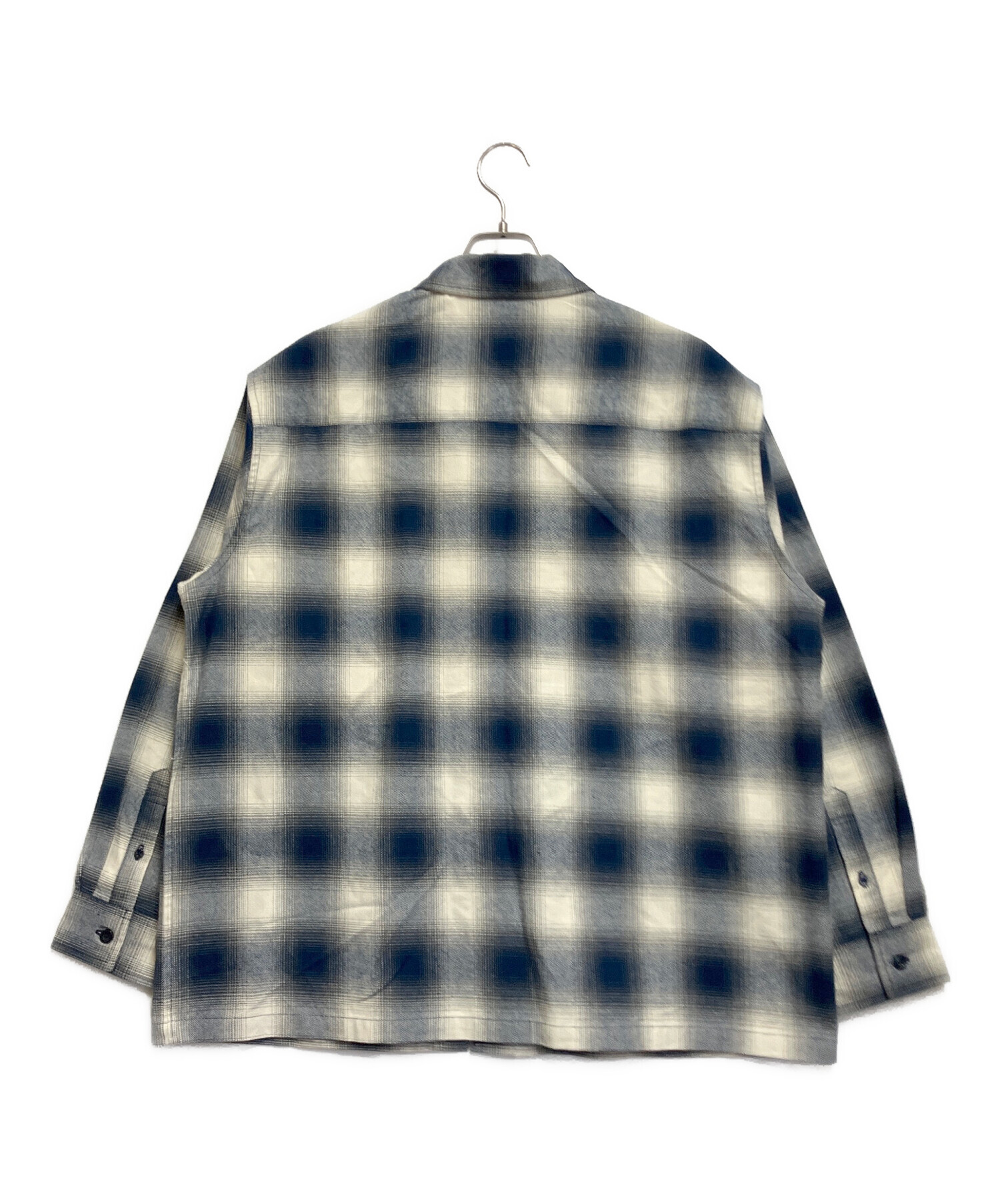 HUF ハフ カジュアルシャツ メンズ 【古着】【中古】 中古・古着通販】HUF (ハフ) ジャケット ブルー×ホワイト サイズ:L