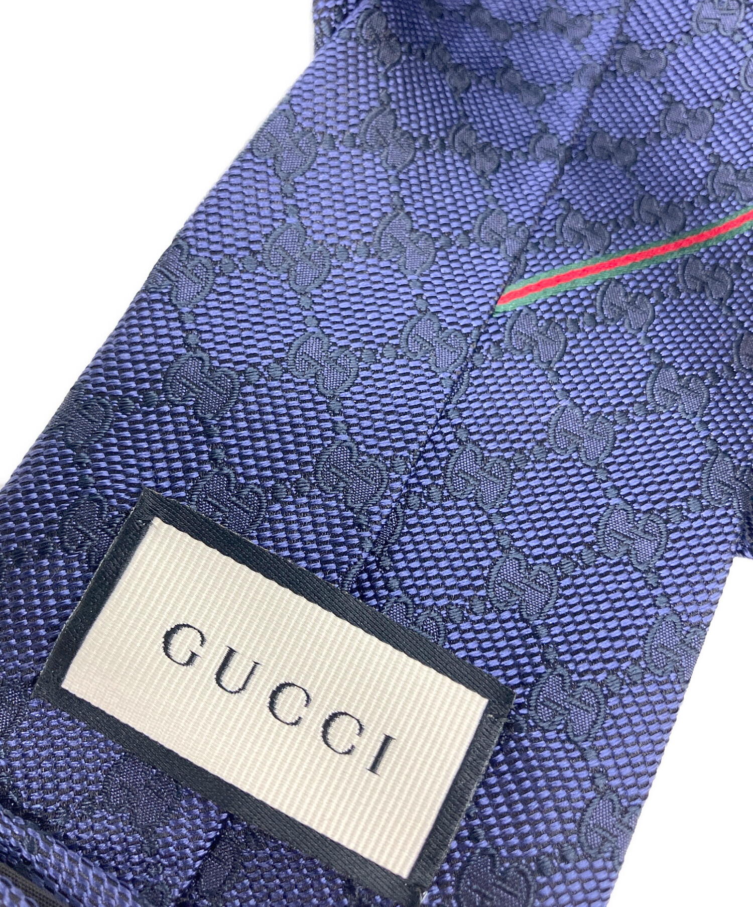 中古・古着通販】GUCCI (グッチ) ネクタイ ネイビー サイズ:不明