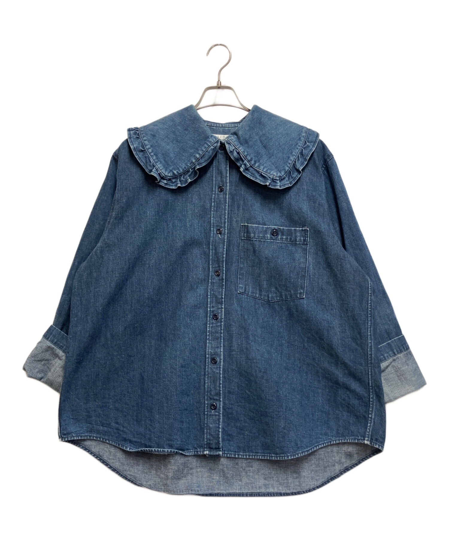 中古・古着通販】holiday (ホリデー) PURITAN COLLAR DENIM SHIRT
