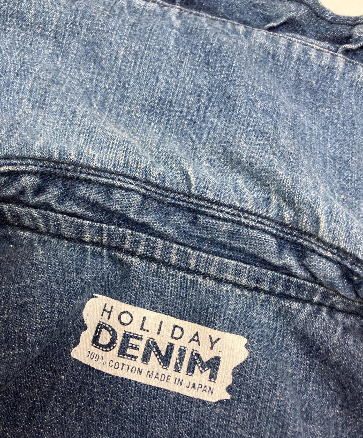 中古・古着通販】holiday (ホリデー) PURITAN COLLAR DENIM SHIRT