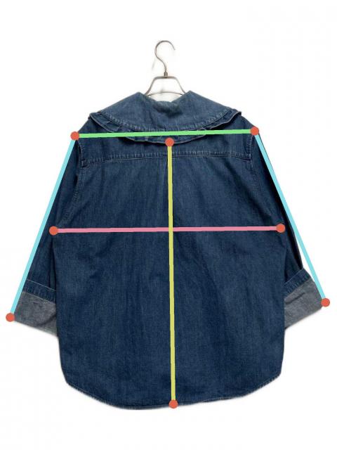 中古・古着通販】holiday (ホリデー) PURITAN COLLAR DENIM SHIRT