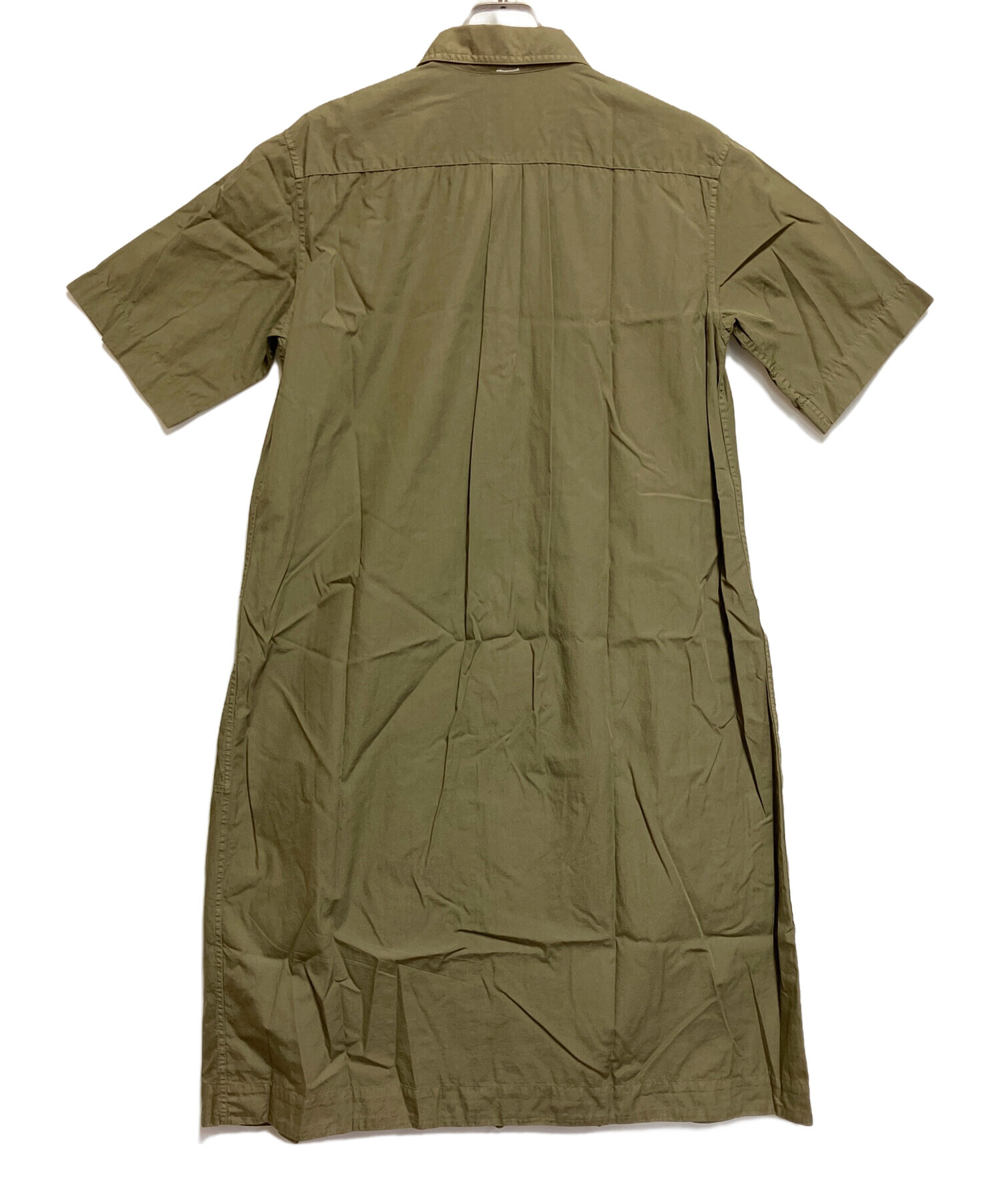 中古・古着通販】MHL (マーガレットハウエル) 半袖ワンピース オリーブ