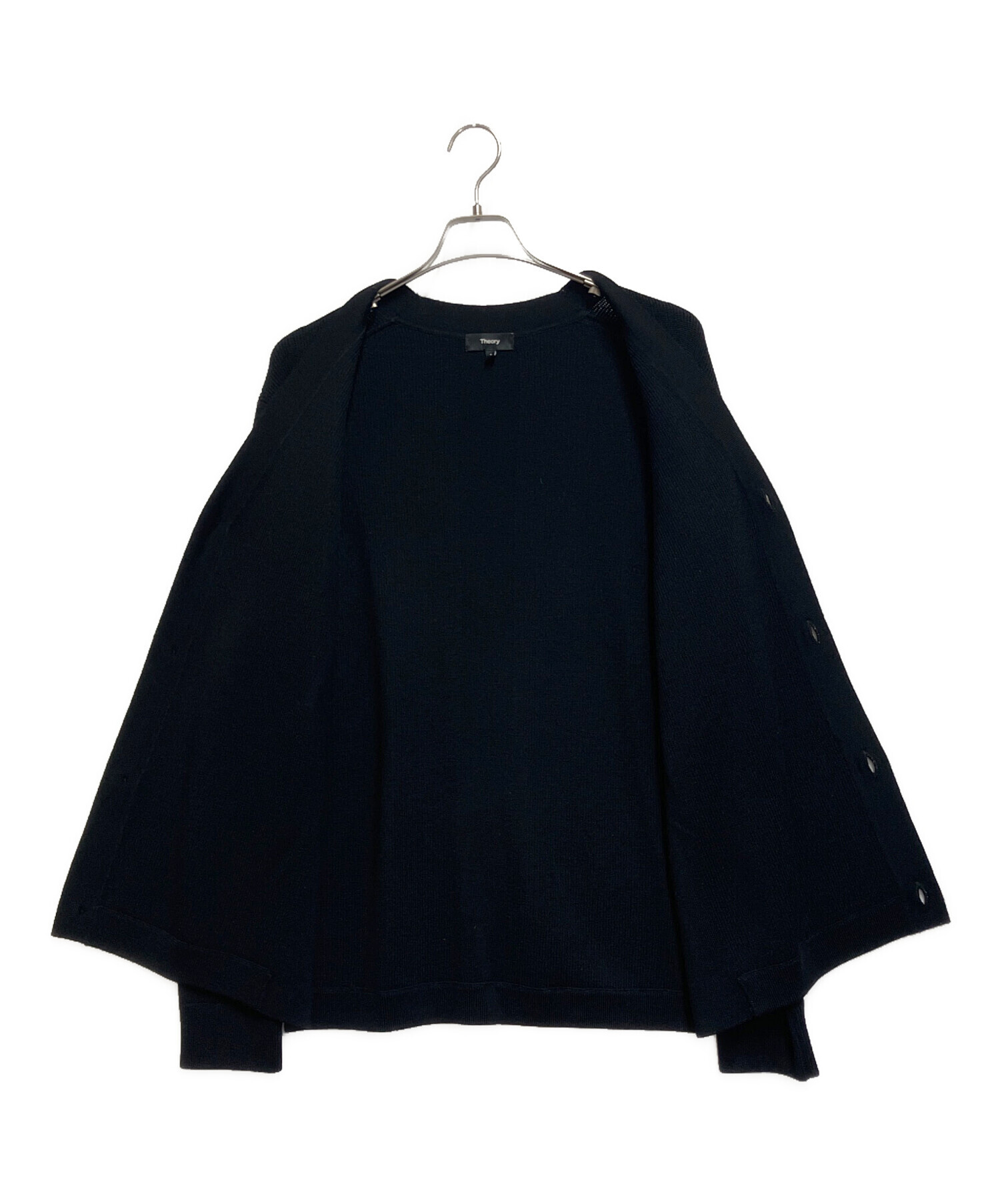 中古・古着通販】theory (セオリー) ニットカーディガン ブラック