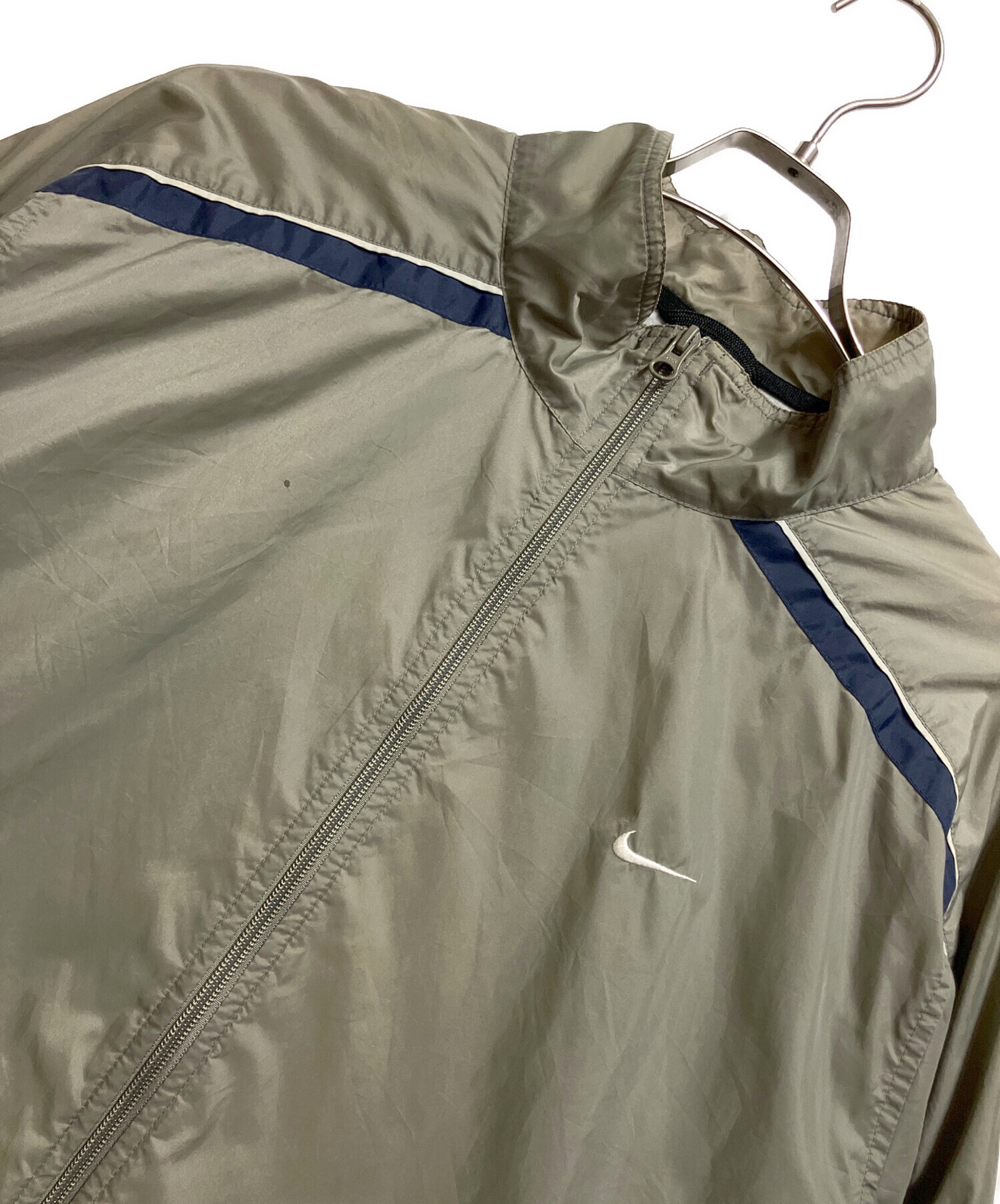 中古・古着通販】NIKE (ナイキ) ナイロンジャケット オリーブ サイズ:L 
