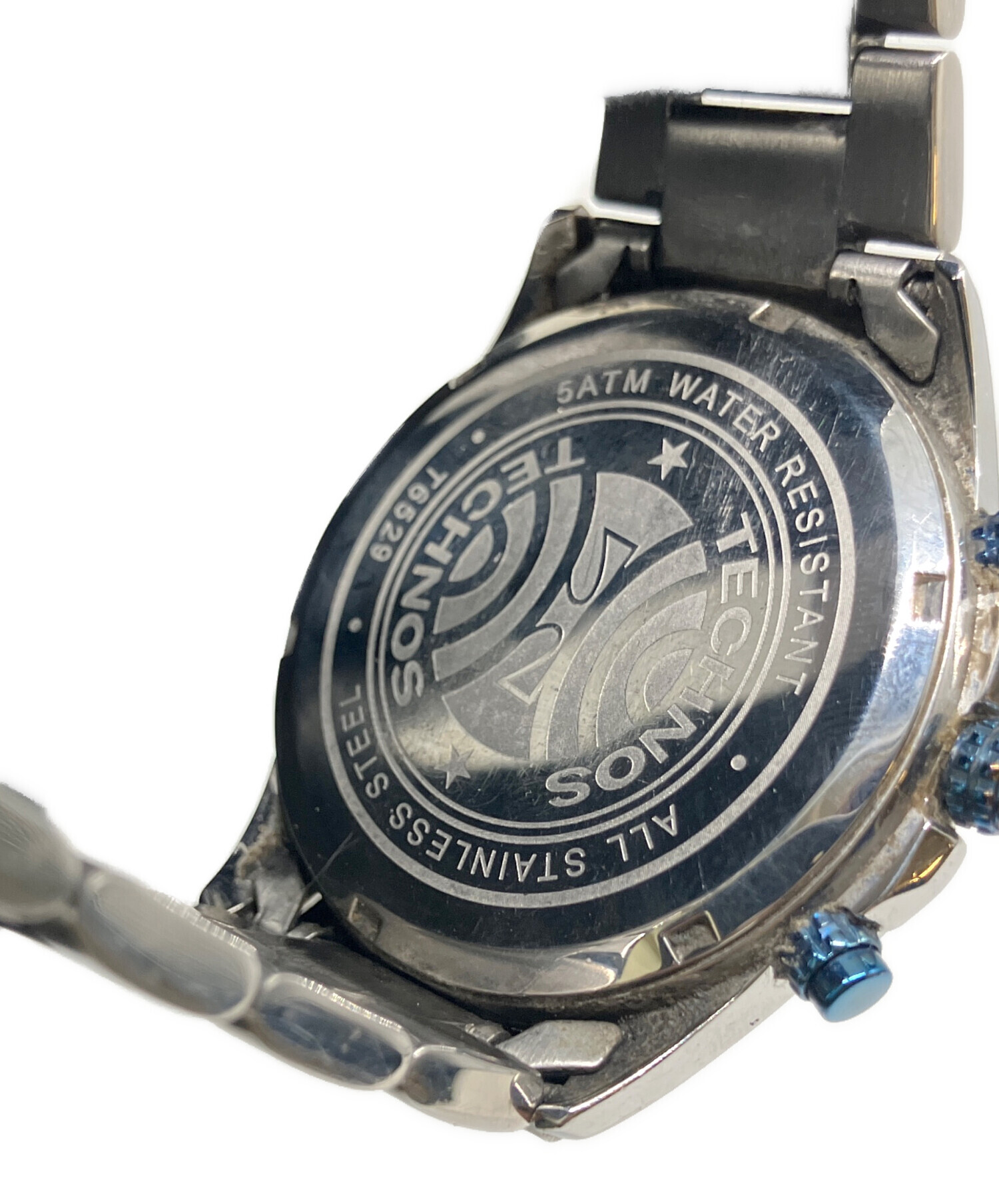 中古・古着通販】TECHNOS (テクノス) クロノグラフ ホワイト×ライト