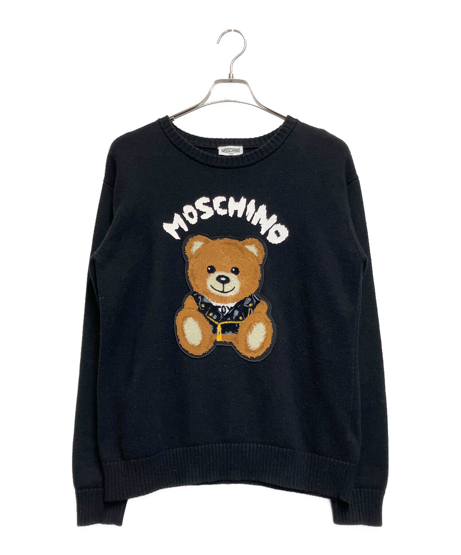 中古・古着通販】MOSCHINO (モスキーノ) 長袖ニット ブラック サイズ