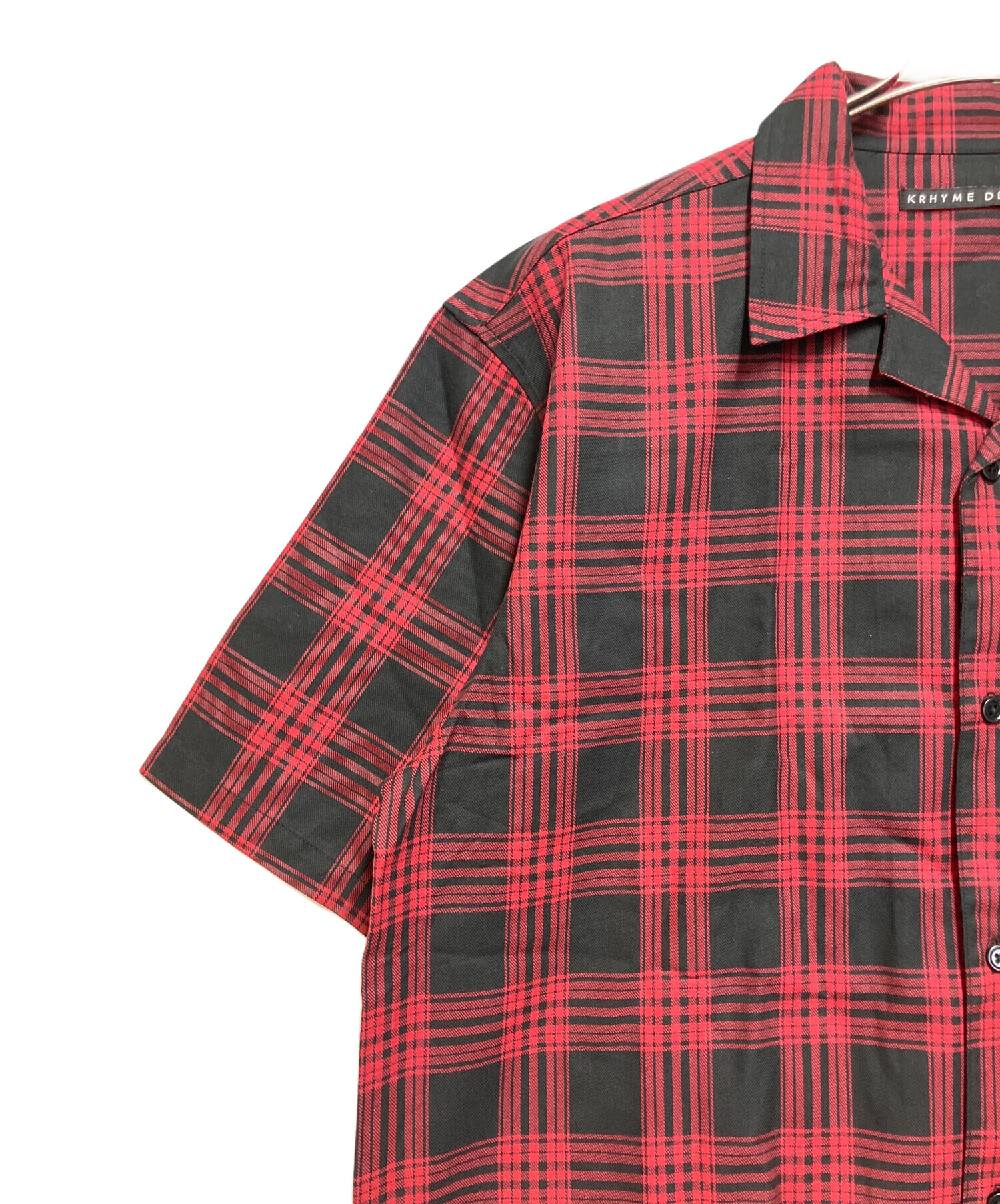 中古・古着通販】KRHYME DENIM (クライムデニム) 半袖シャツ レッド 