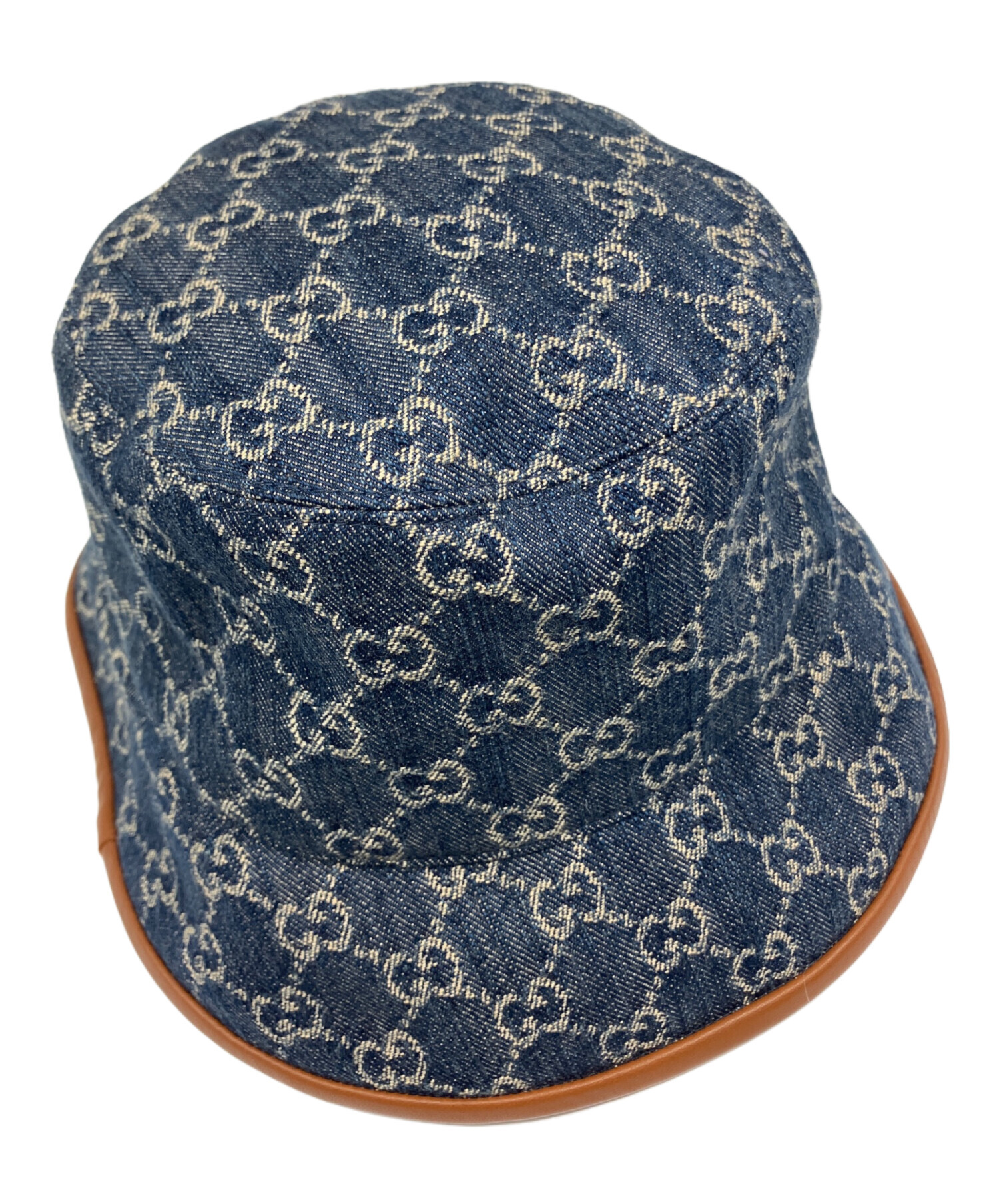 中古・古着通販】GUCCI (グッチ) GGキャンバスバケットハット ネイビー