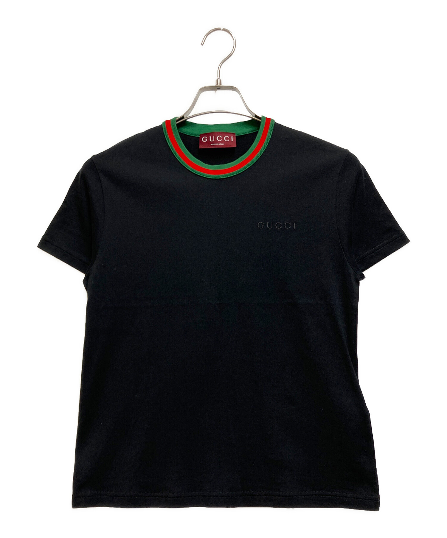 中古・古着通販】GUCCI (グッチ) コットンジャージー Tシャツ ブラック