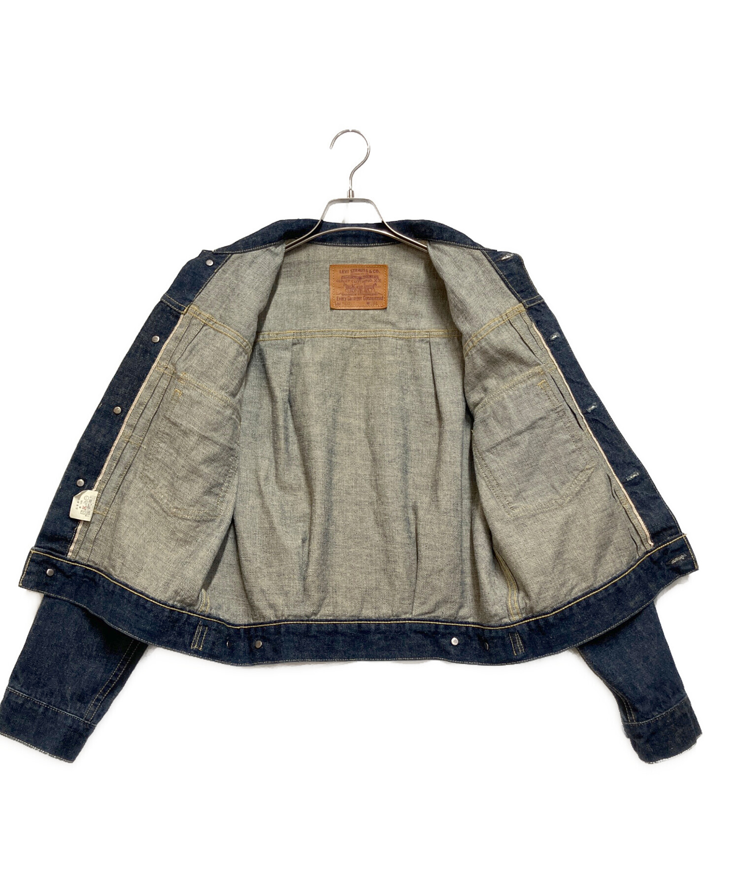 中古・古着通販】LEVI'S (リーバイス) デニムジャケット ネイビー