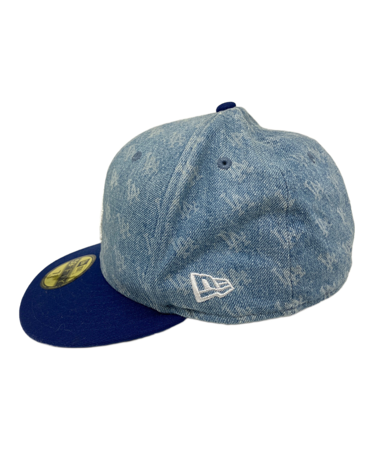 NEW ERA ニューエラ キャップ  青 【古着】【中古】【送料無料】 中古・古着通販】New Era (ニューエラ) キャップ ブルー×ライトブルー