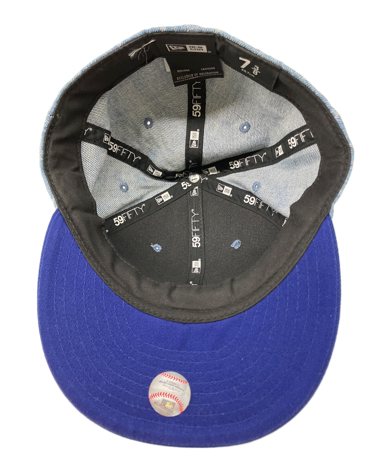 中古・古着通販】New Era (ニューエラ) キャップ ブルー×ライトブルー