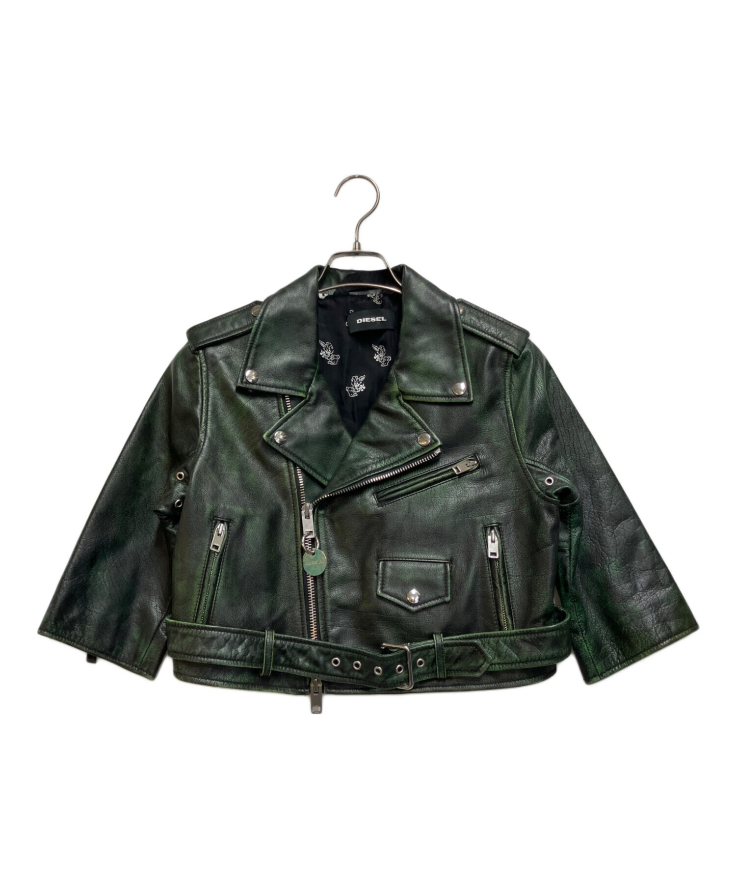 中古・古着通販】DIESEL (ディーゼル) ダブルライダースジャケット 