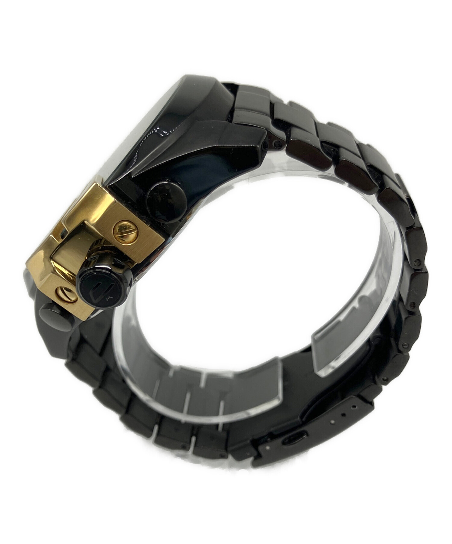 (希少) DIESEL クロノグラフ 腕時計 中古・古着通販】DIESEL (ディーゼル) クロノグラフ ブラック