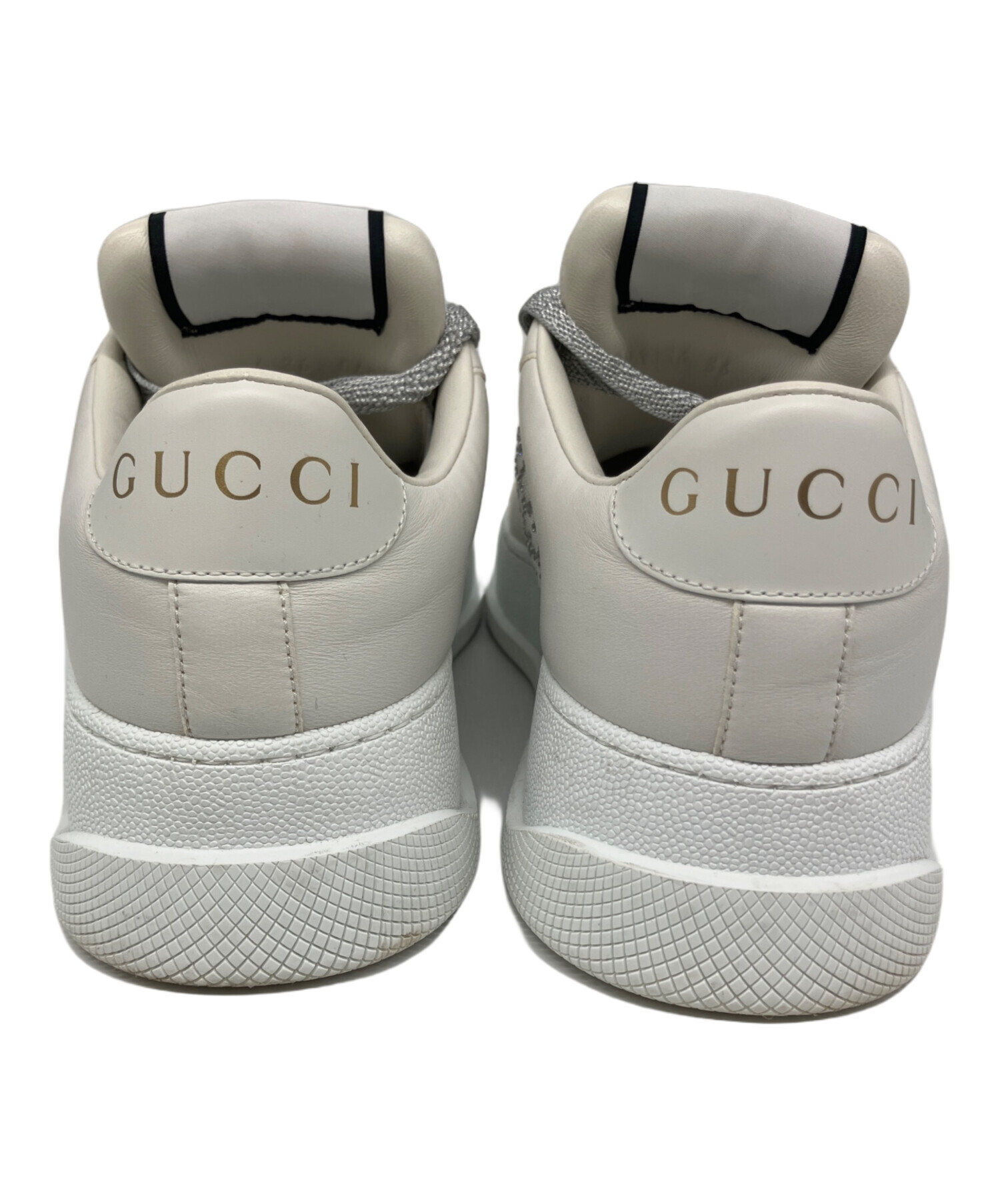 中古・古着通販】GUCCI (グッチ) 厚底ローカットスニーカー ホワイト 中古・古着通販】GUCCI (グッチ) 厚底ローカットスニーカー ホワイト