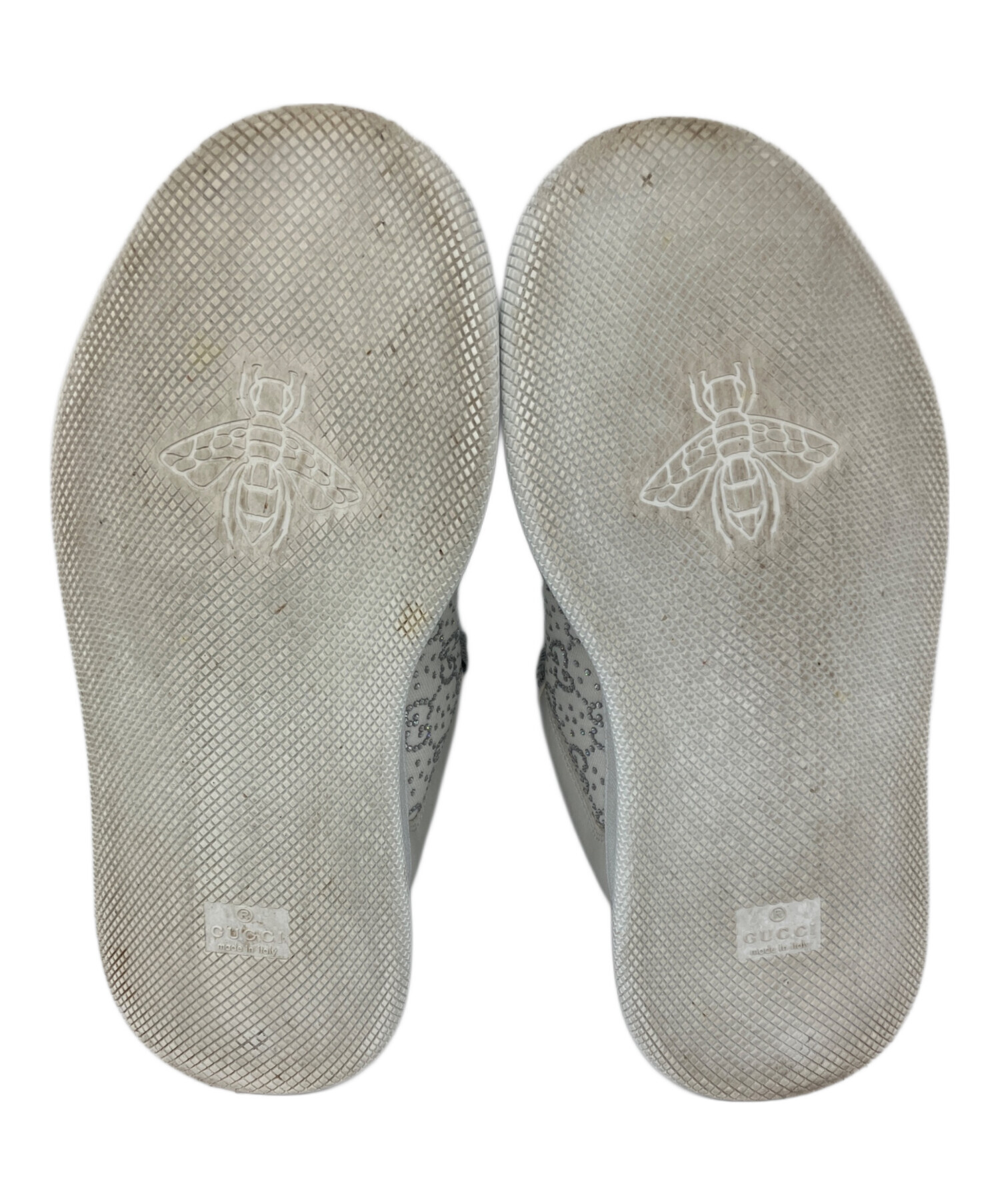 中古・古着通販】GUCCI (グッチ) 厚底ローカットスニーカー ホワイト