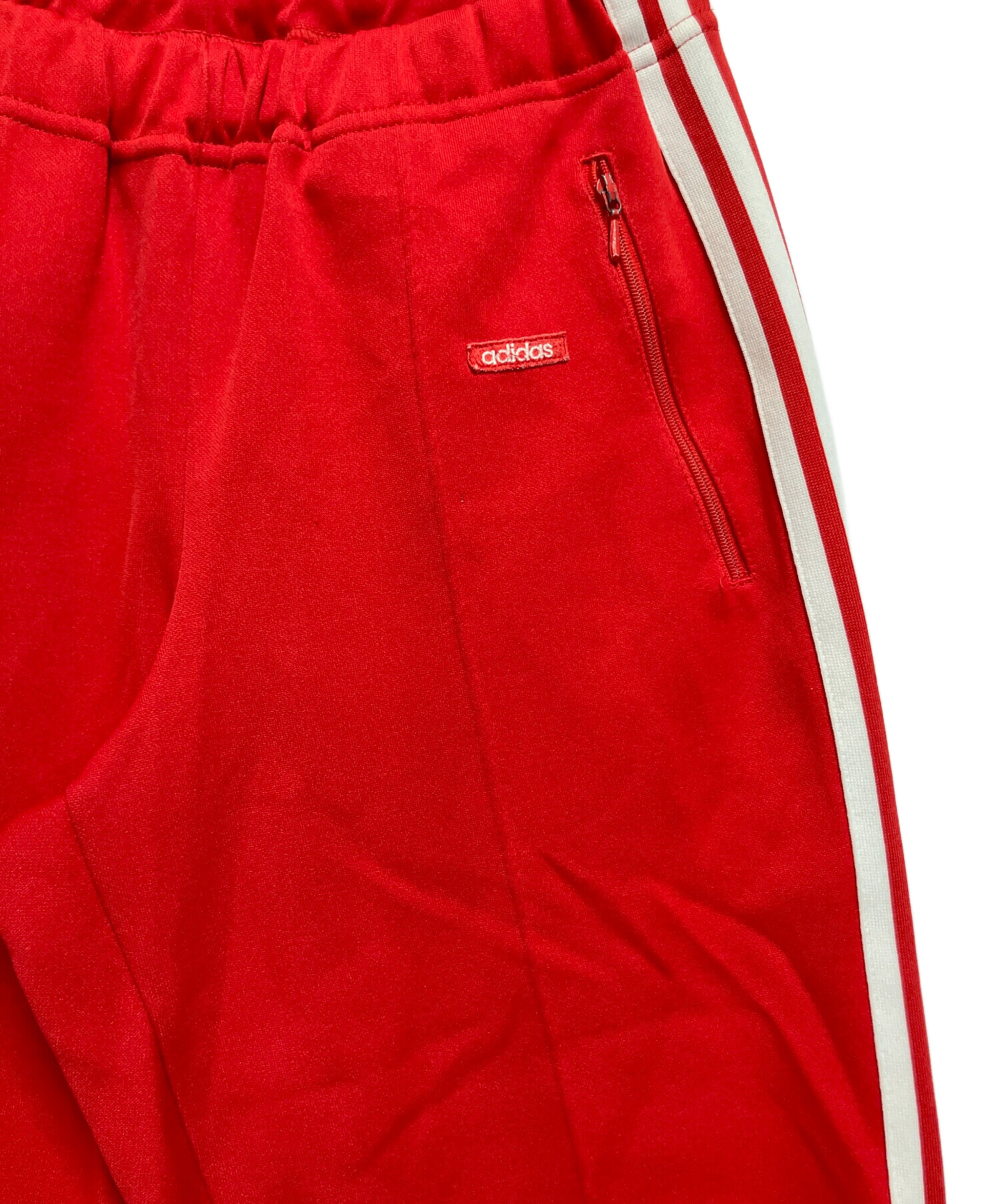 中古・古着通販】adidas (アディダス) トラックパンツ レッド サイズ