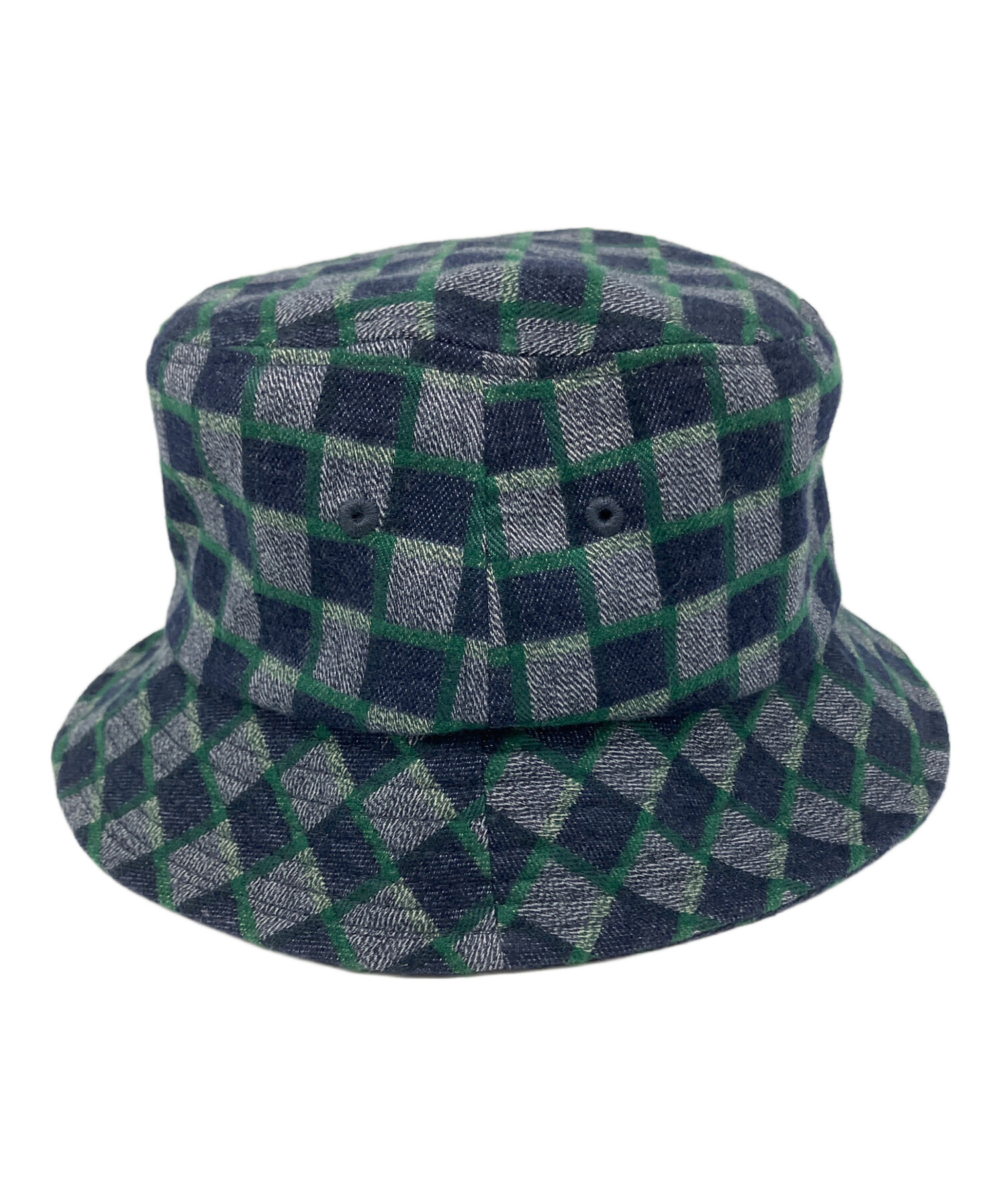 中古・古着通販】stussy (ステューシー) ハット グレー×ネイビー