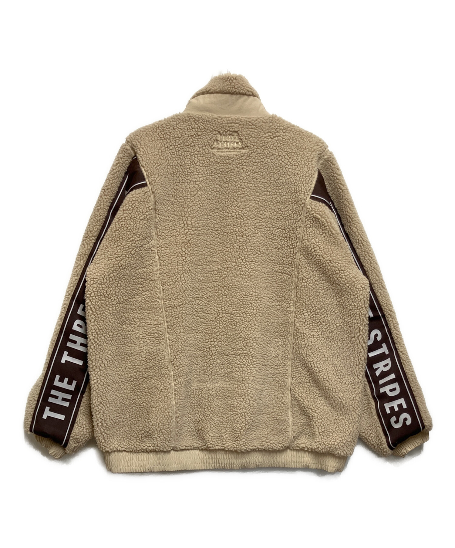 中古・古着通販】adidas (アディダス) ボアジャケット ベージュ サイズ 