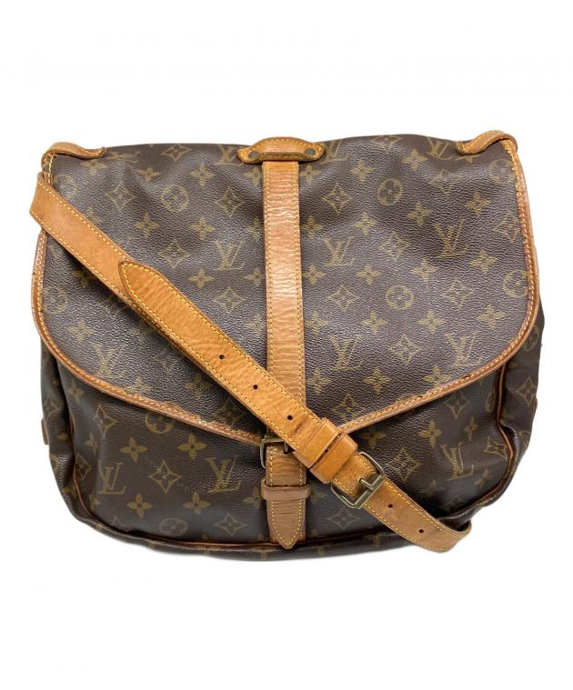 Louis Vuitton ショルダーバッグ ダークブラウン 中古・古着通販】LOUIS VUITTON (ルイ ヴィトン) ショルダーバッグ