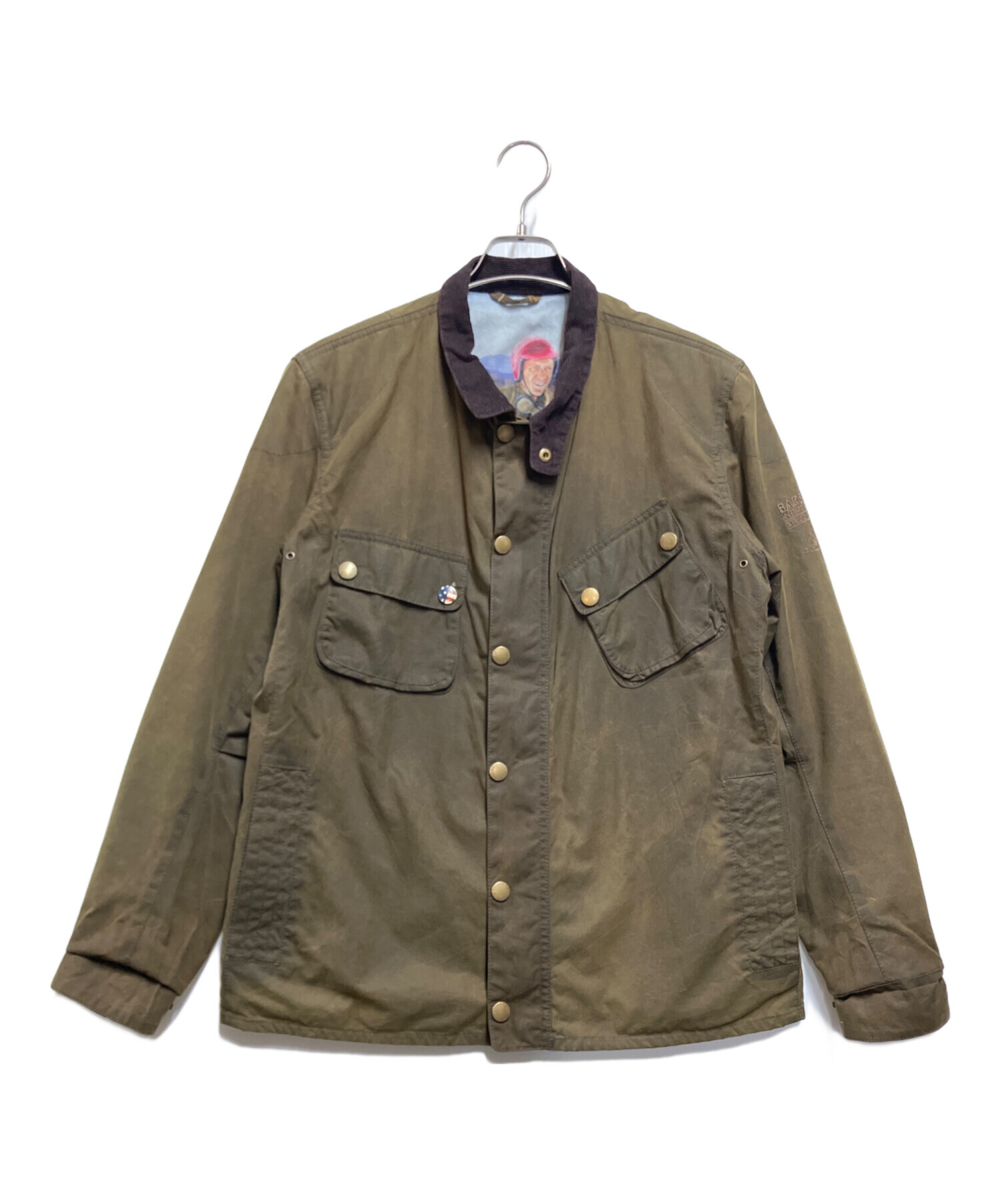 Barbour ジャケット サイズ40 オリーブ 中古・古着通販】Barbour (バブアー) ジャケット オリーブ サイズ:L